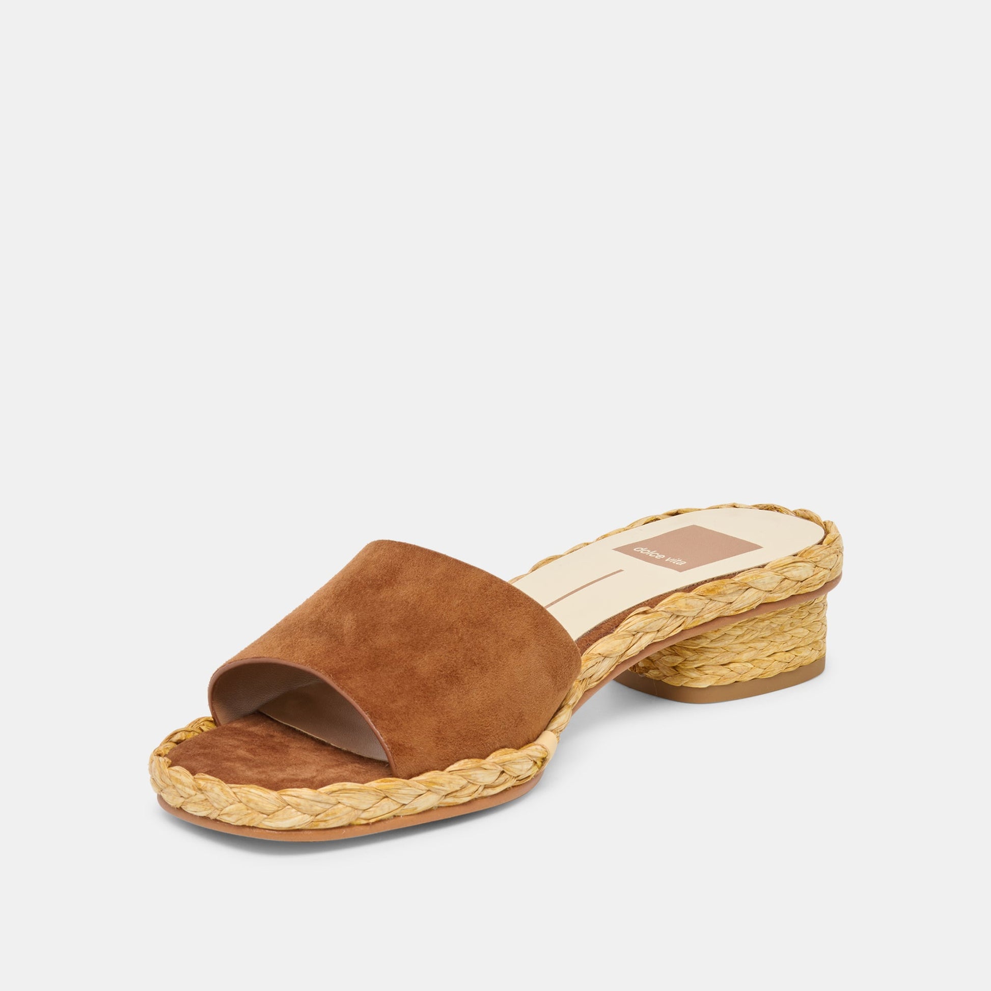 Dixi Wide Brown Suede Sandals Dolce Vita Sale