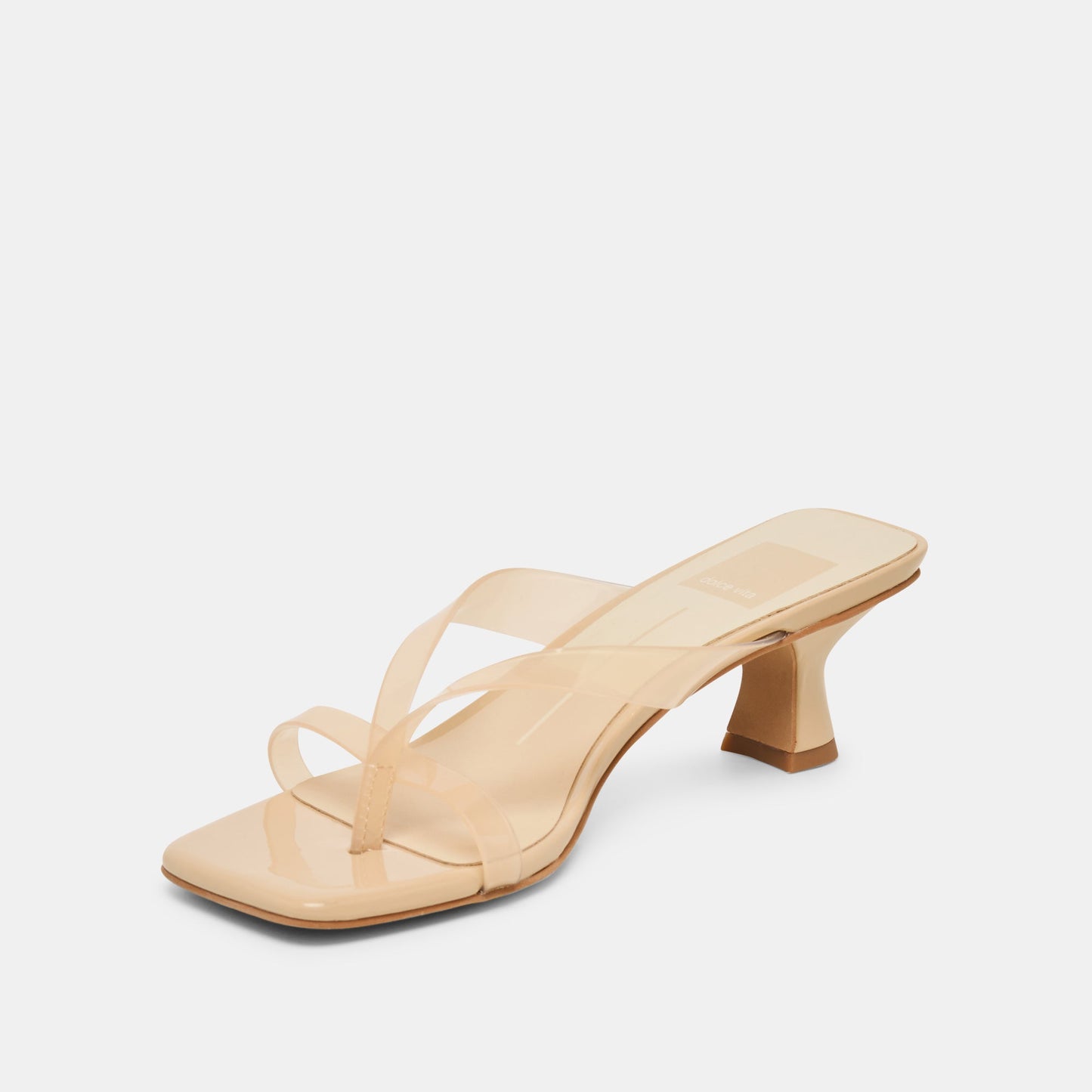 Brevel Vinyl Wide Praline Jelly Heels Dolce Vita Outlet