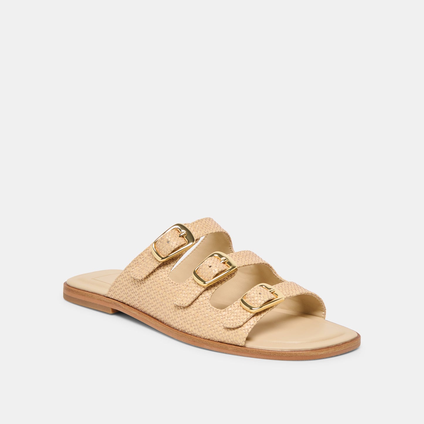 FIN Sand Raffia Open-Toe Slide Sandals Dolce Vita On sale