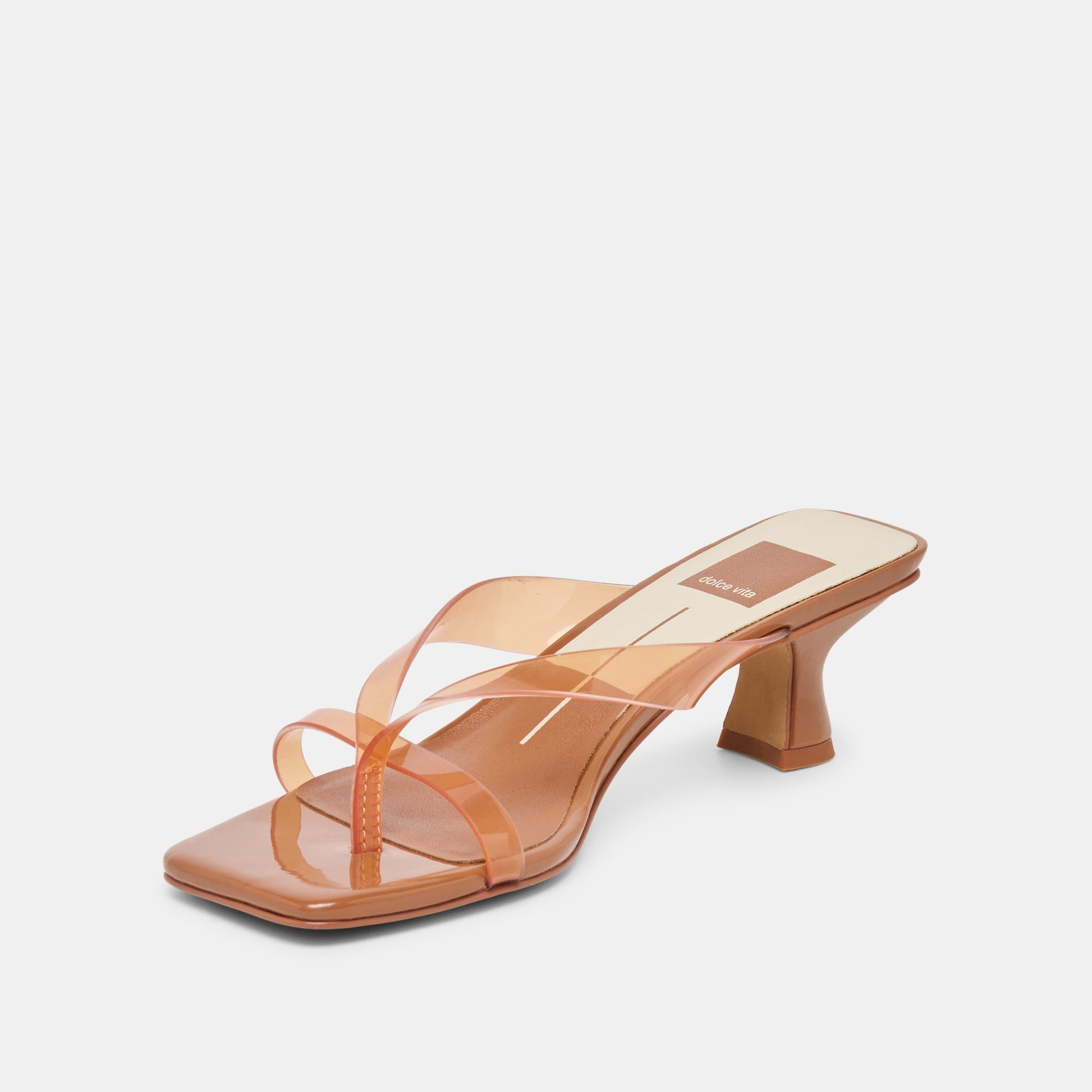 Brevel Vinyl Wide Whiskey Jelly Heels Dolce Vita us