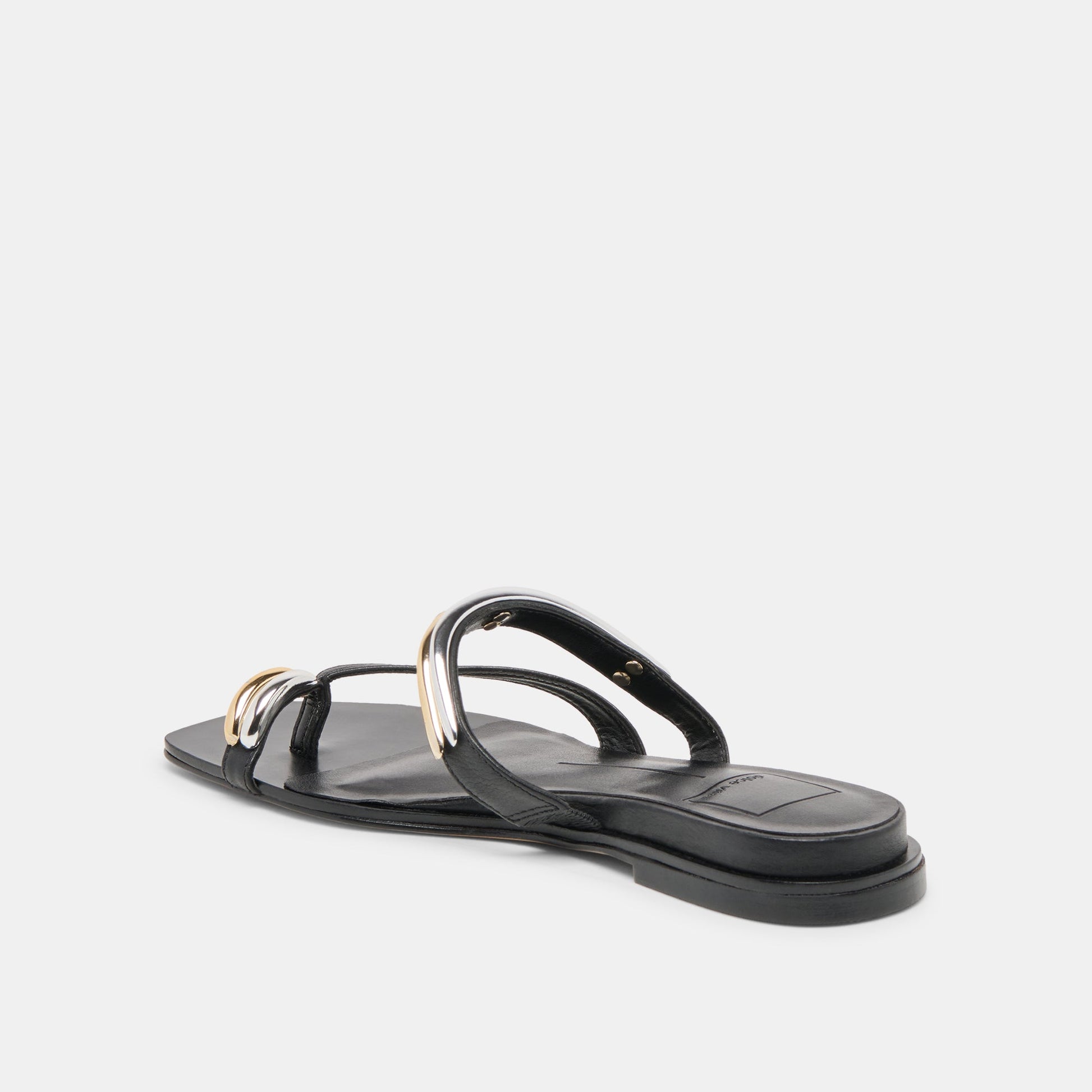 Tarina Black Leather Sandals Dolce Vita Discount
