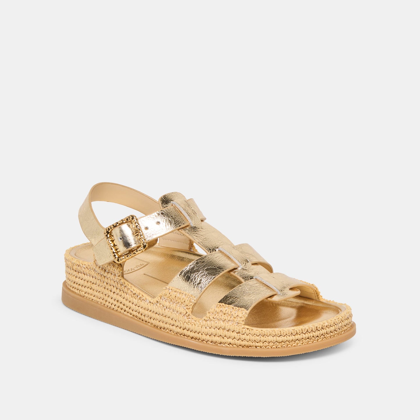 Shenna Gold Distressed Leather Sandals Dolce Vita Online