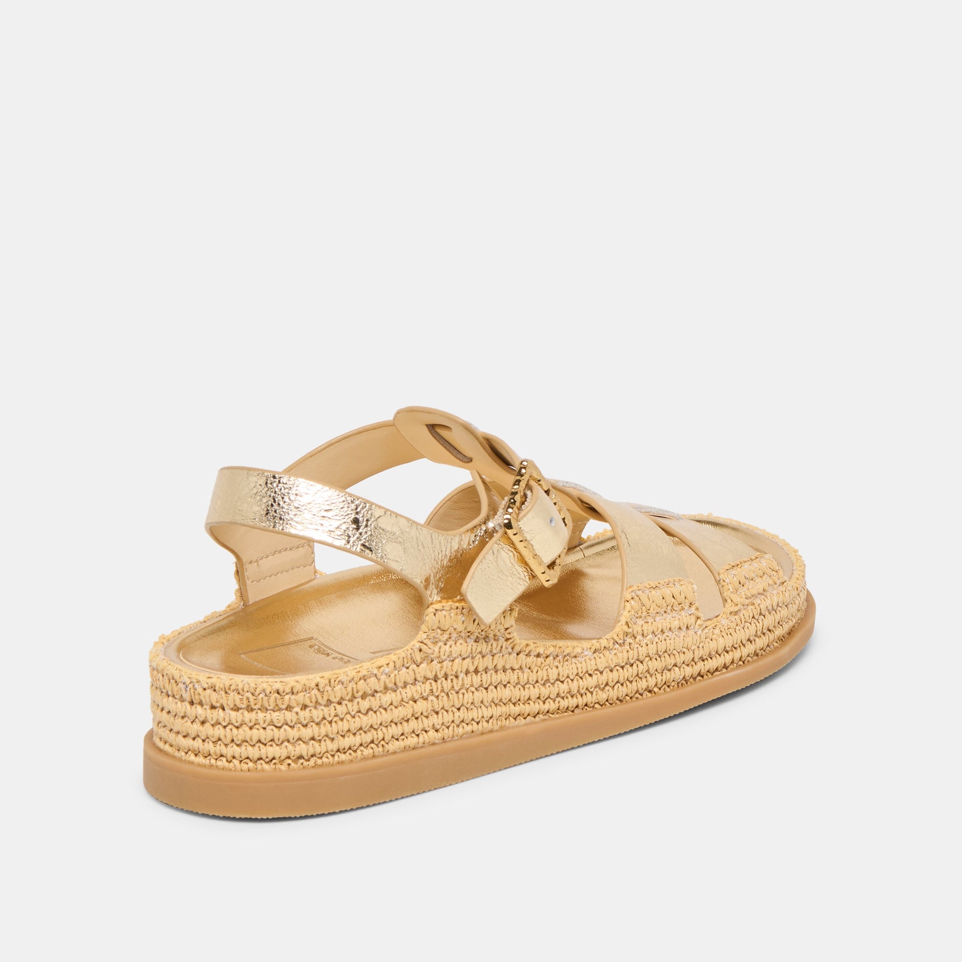 Shenna Gold Distressed Leather Sandals Dolce Vita Online