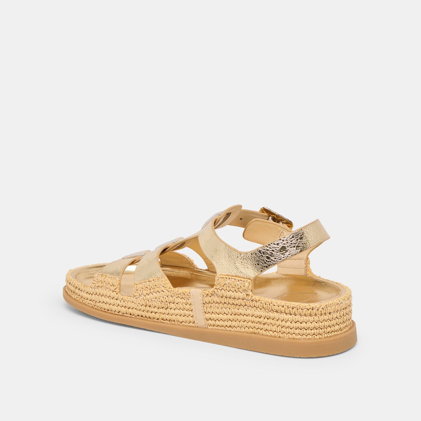 Shenna Gold Distressed Leather Sandals Dolce Vita Online