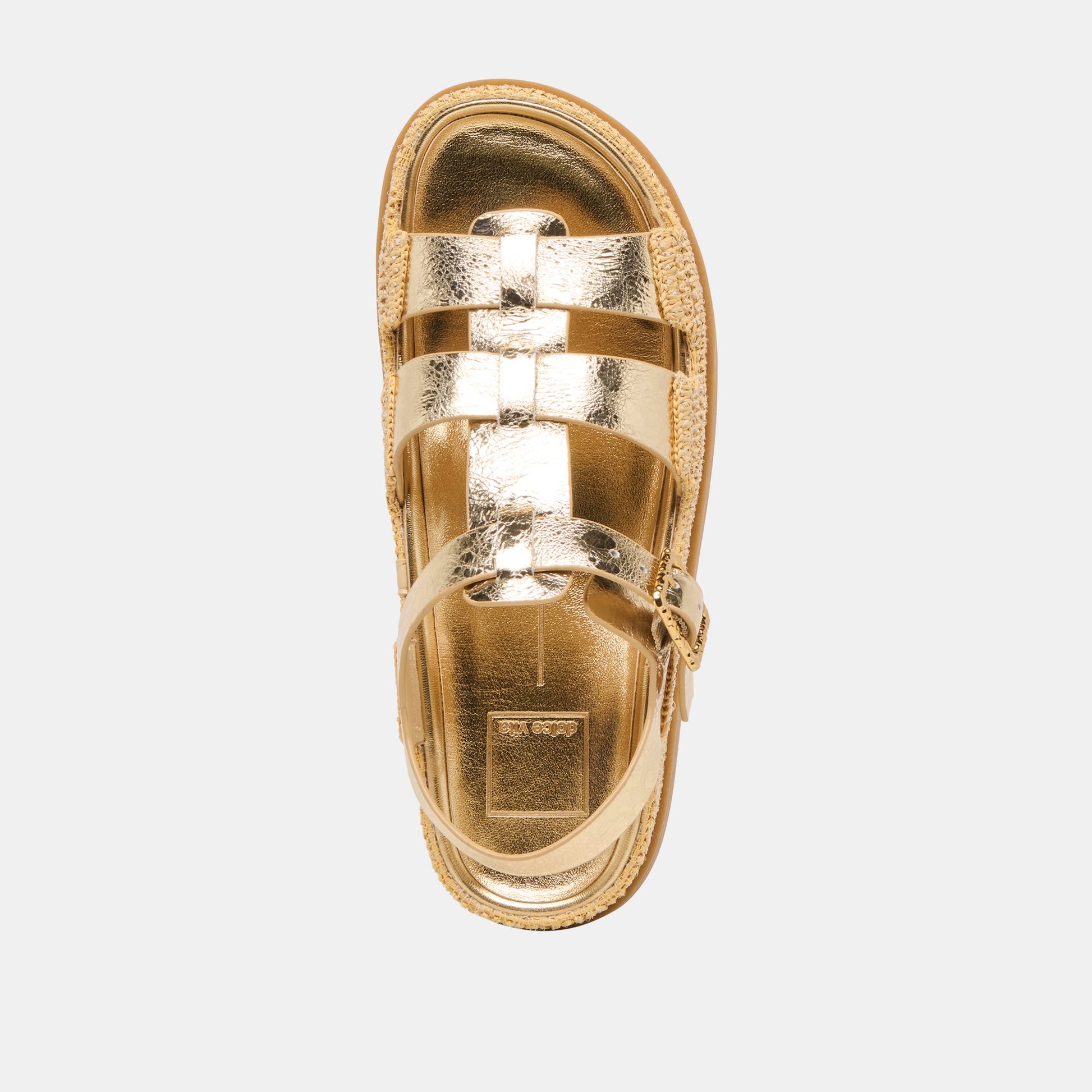 Shenna Gold Distressed Leather Sandals Dolce Vita Online