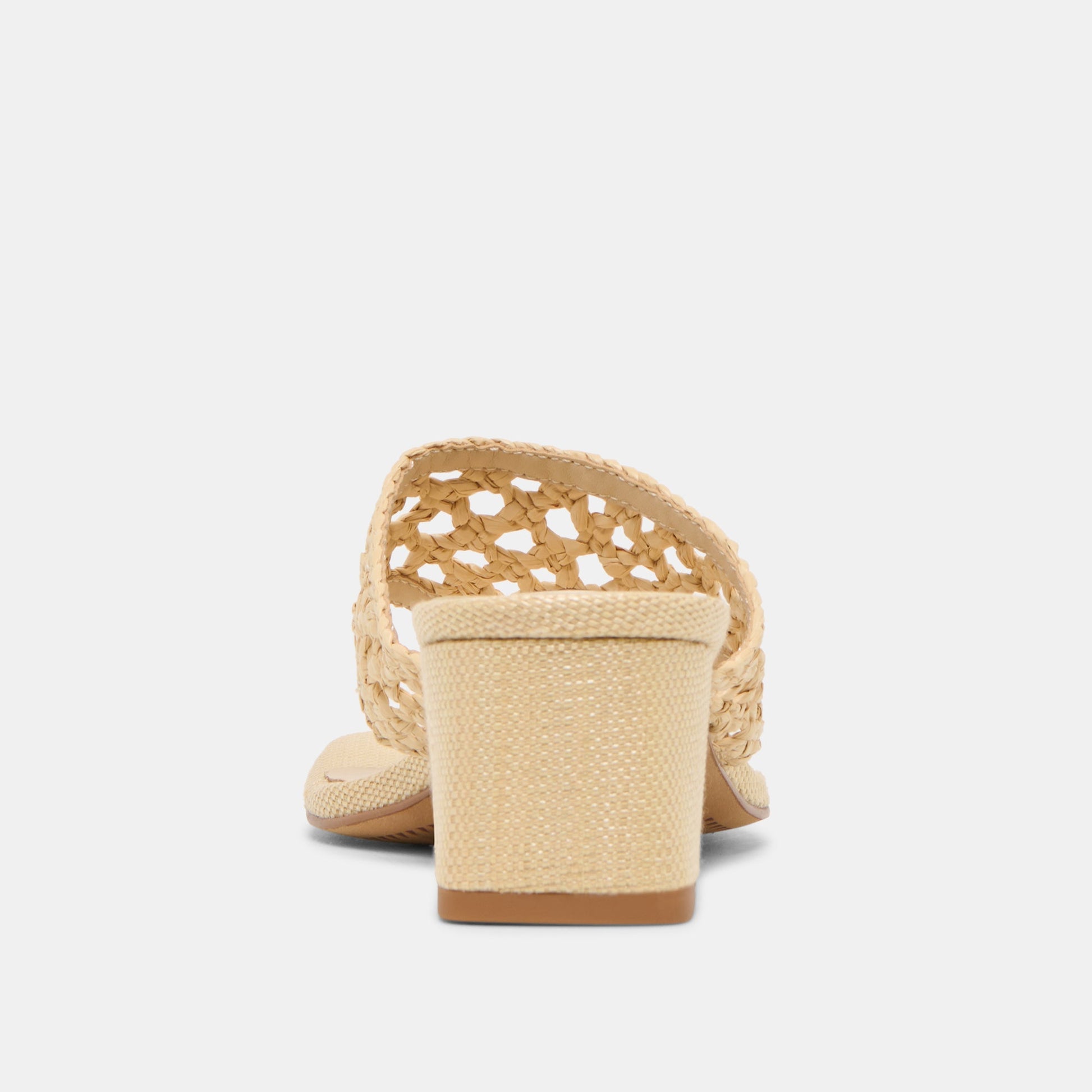 Barlo Lt Natural Woven Raffia Heels Dolce Vita Outlet