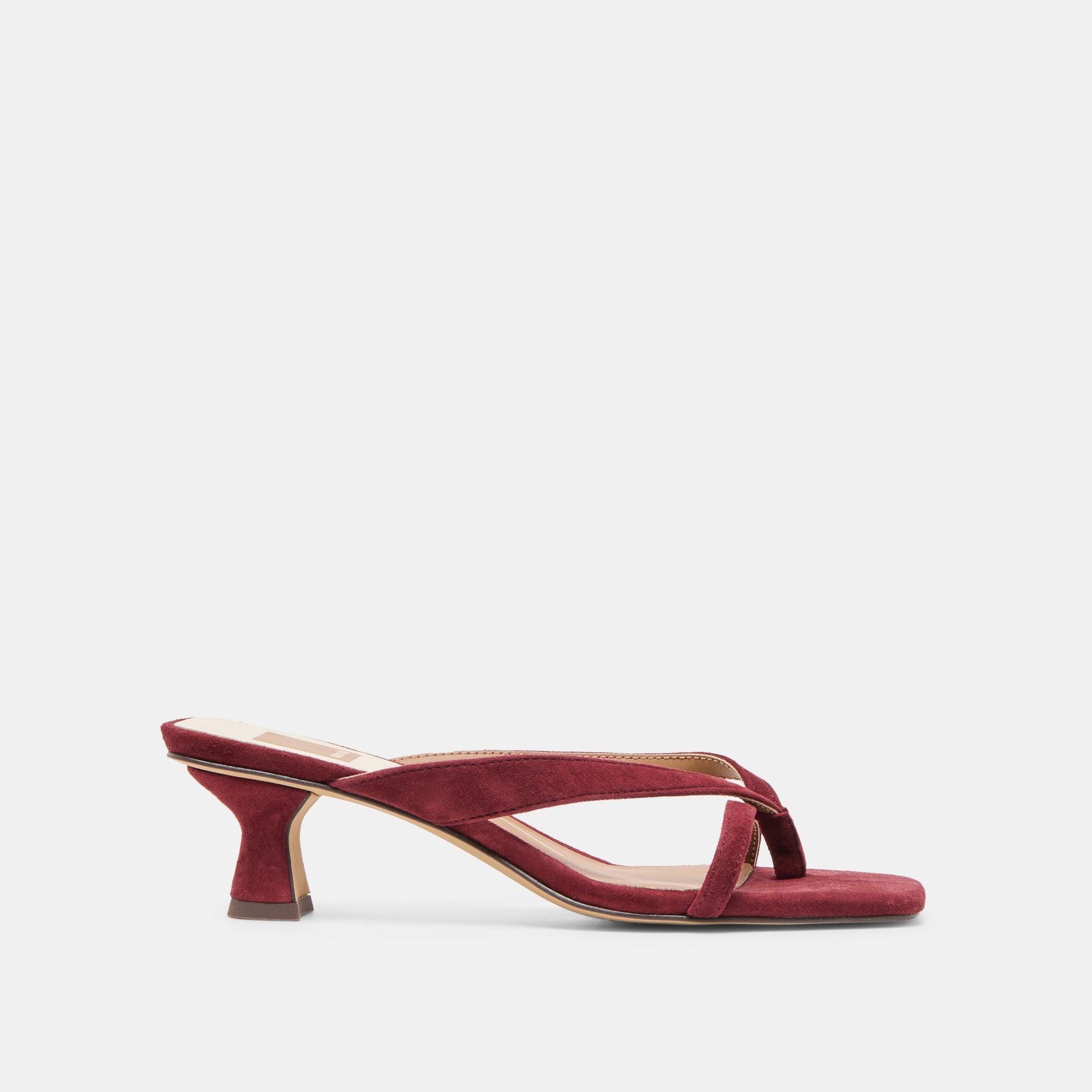 Brevel Oxblood Suede Heels Dolce Vita New