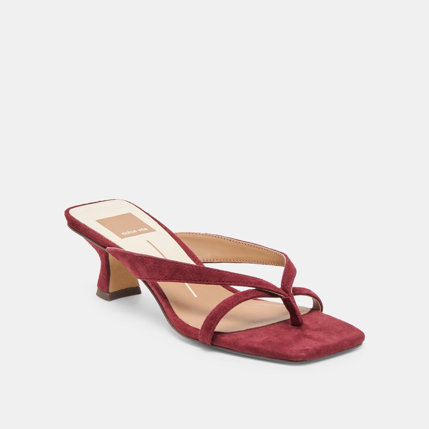 Brevel Oxblood Suede Heels Dolce Vita New