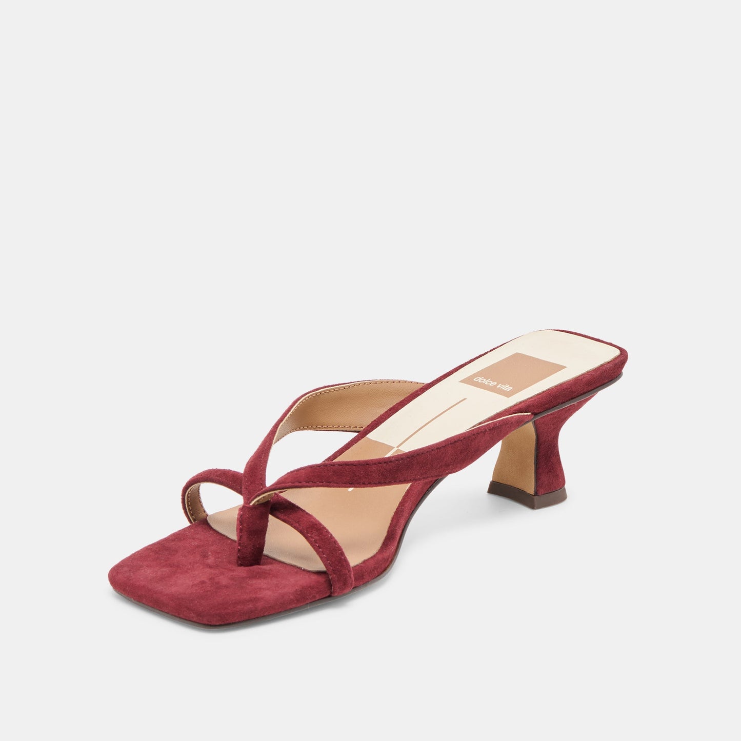 Brevel Oxblood Suede Heels Dolce Vita New