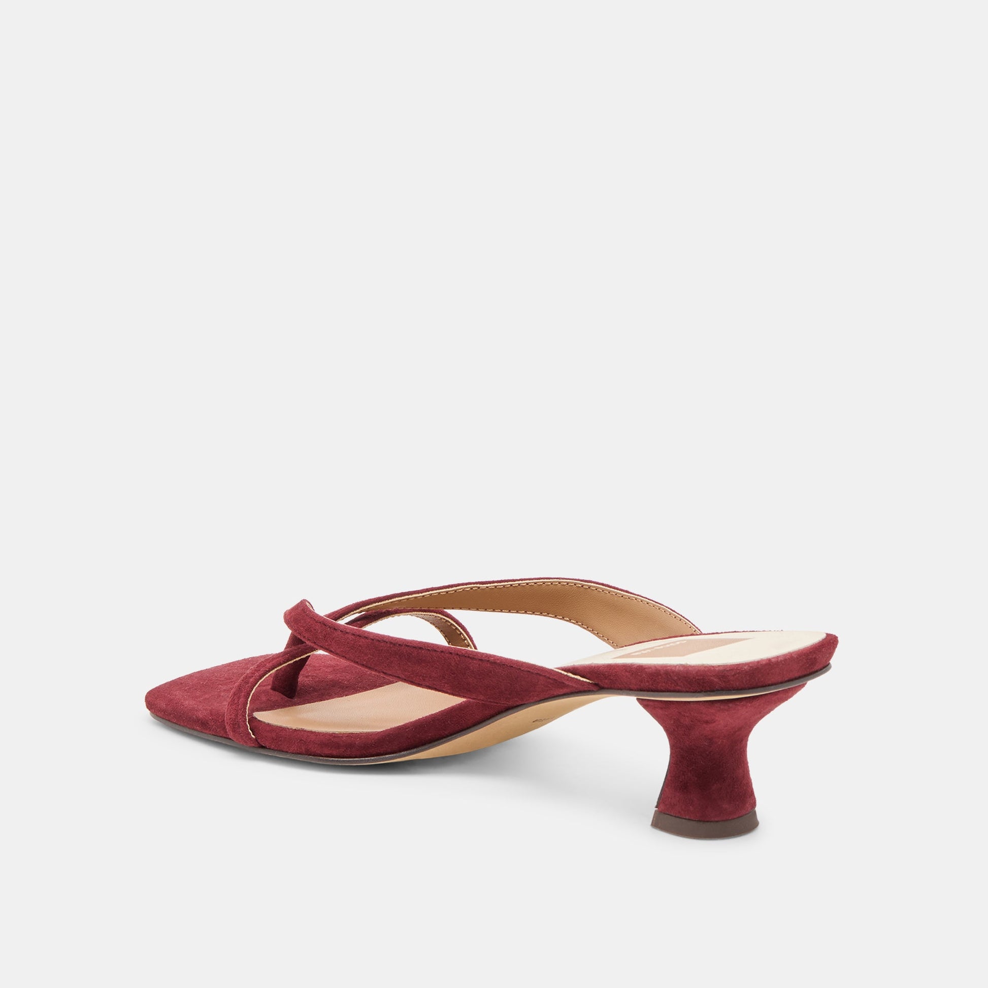 Brevel Oxblood Suede Heels Dolce Vita New