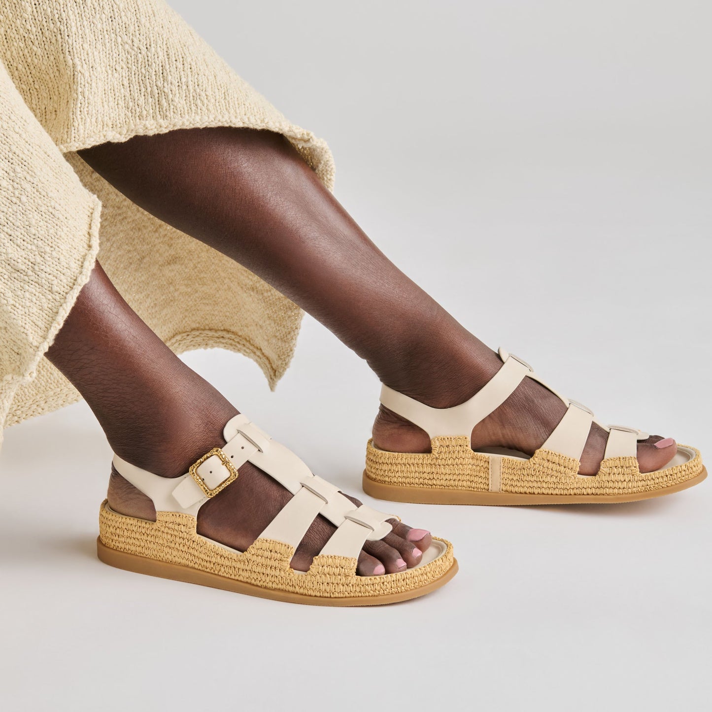 Shenna Bone Leather Sandals Dolce Vita Discount