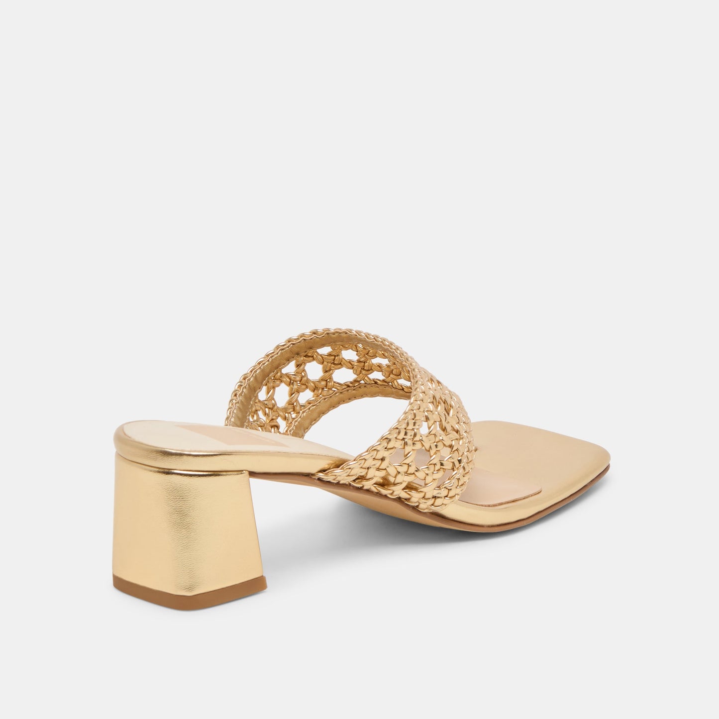 Barlo Gold Woven Stella Heels Dolce Vita Online