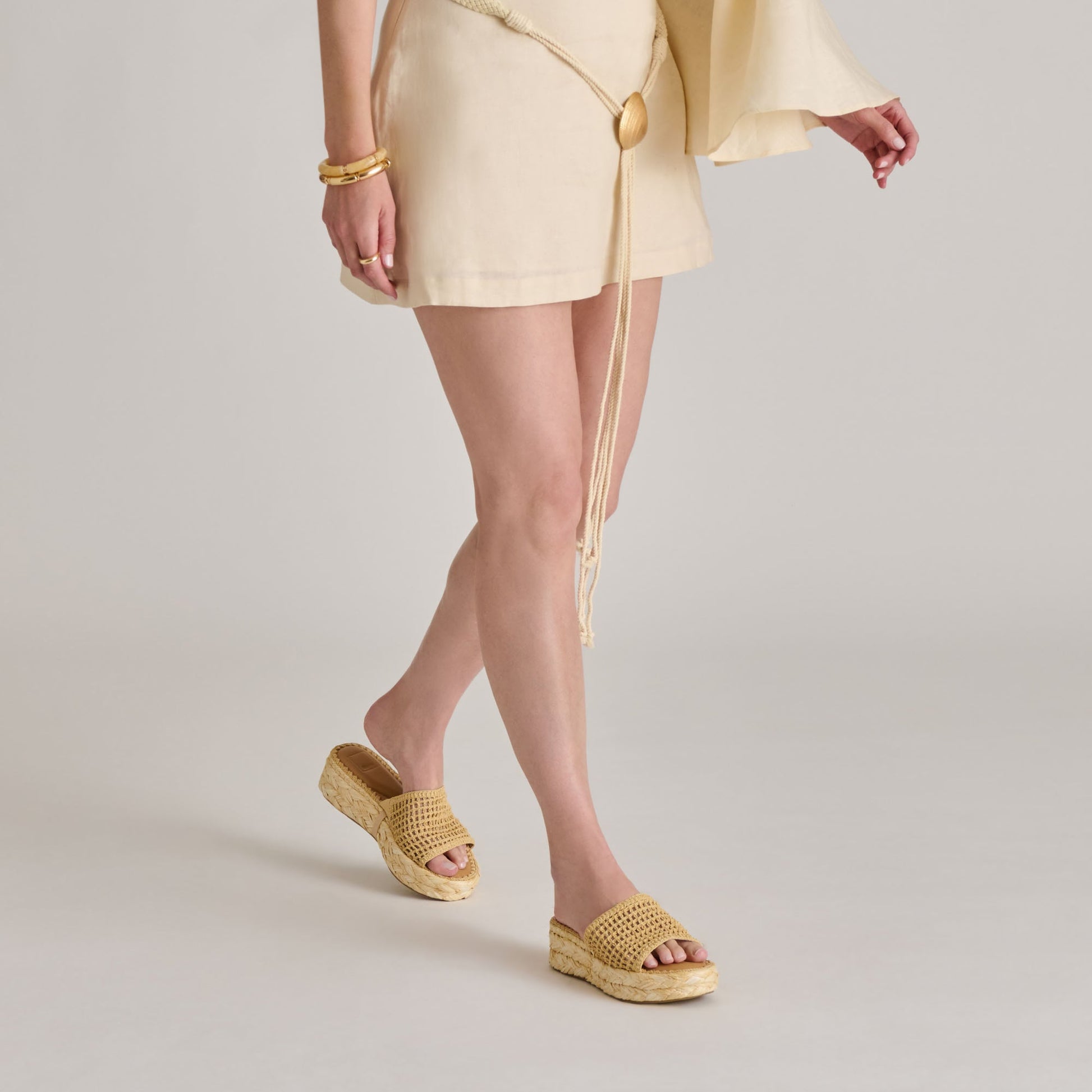 CHAVI MESH SANDALS NATURAL WOVEN RAFFIA
 – Dolce Vita Dolce Vita On sale
