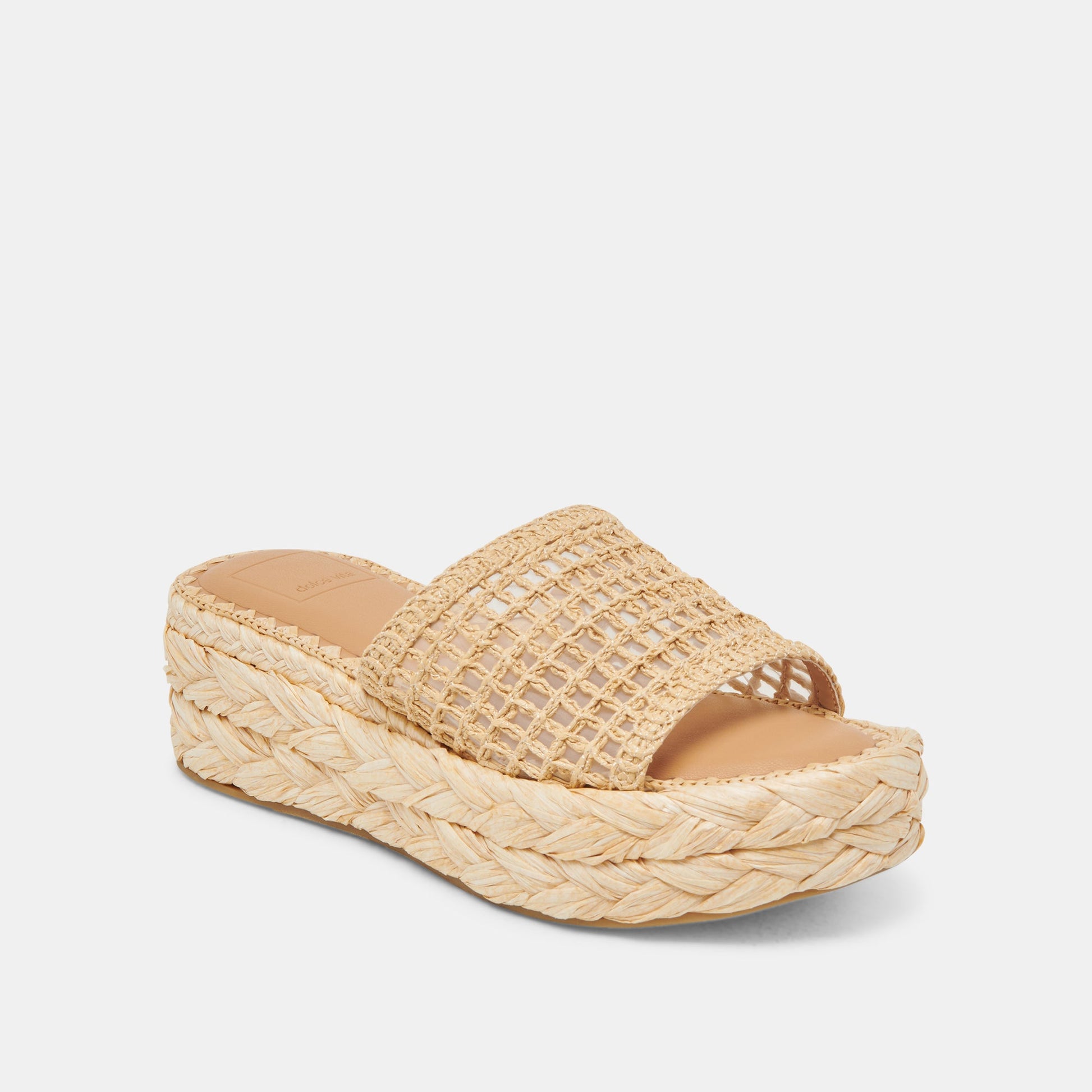 CHAVI MESH SANDALS NATURAL WOVEN RAFFIA
 – Dolce Vita Dolce Vita On sale