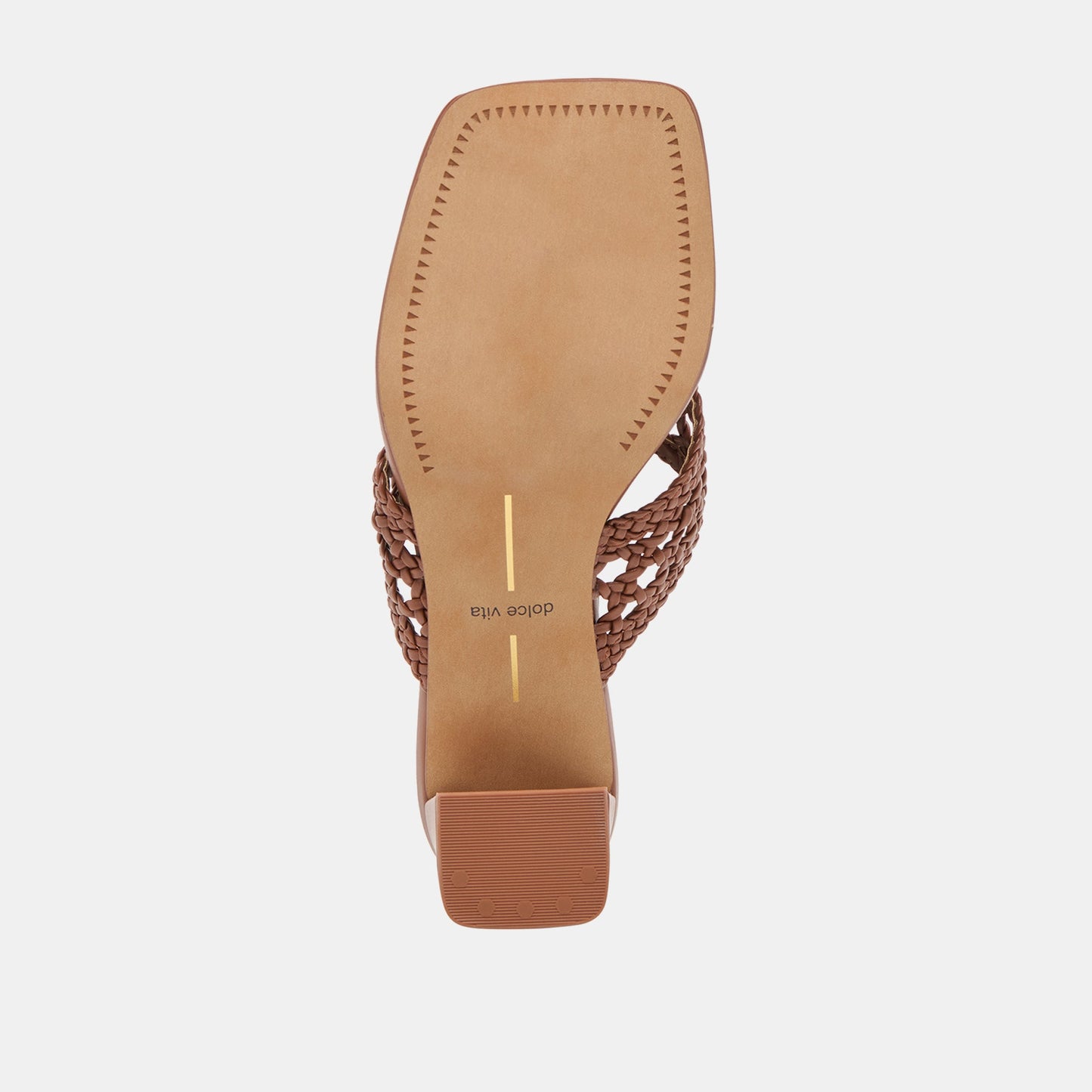 Barlo Cognac Woven Stella Heels Dolce Vita For sale