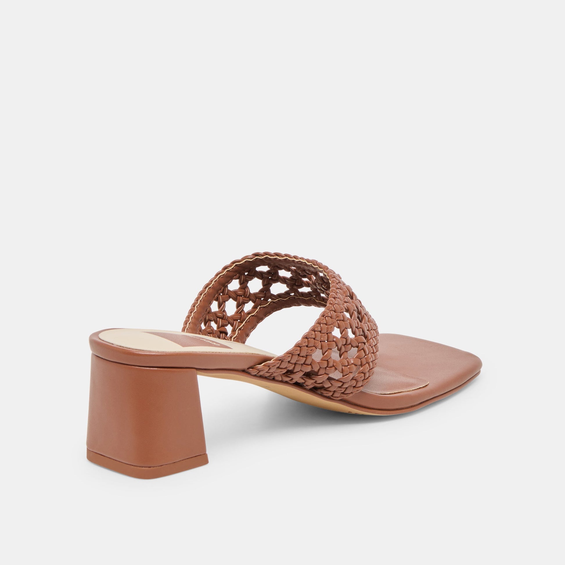 Barlo Cognac Woven Stella Heels Dolce Vita For sale