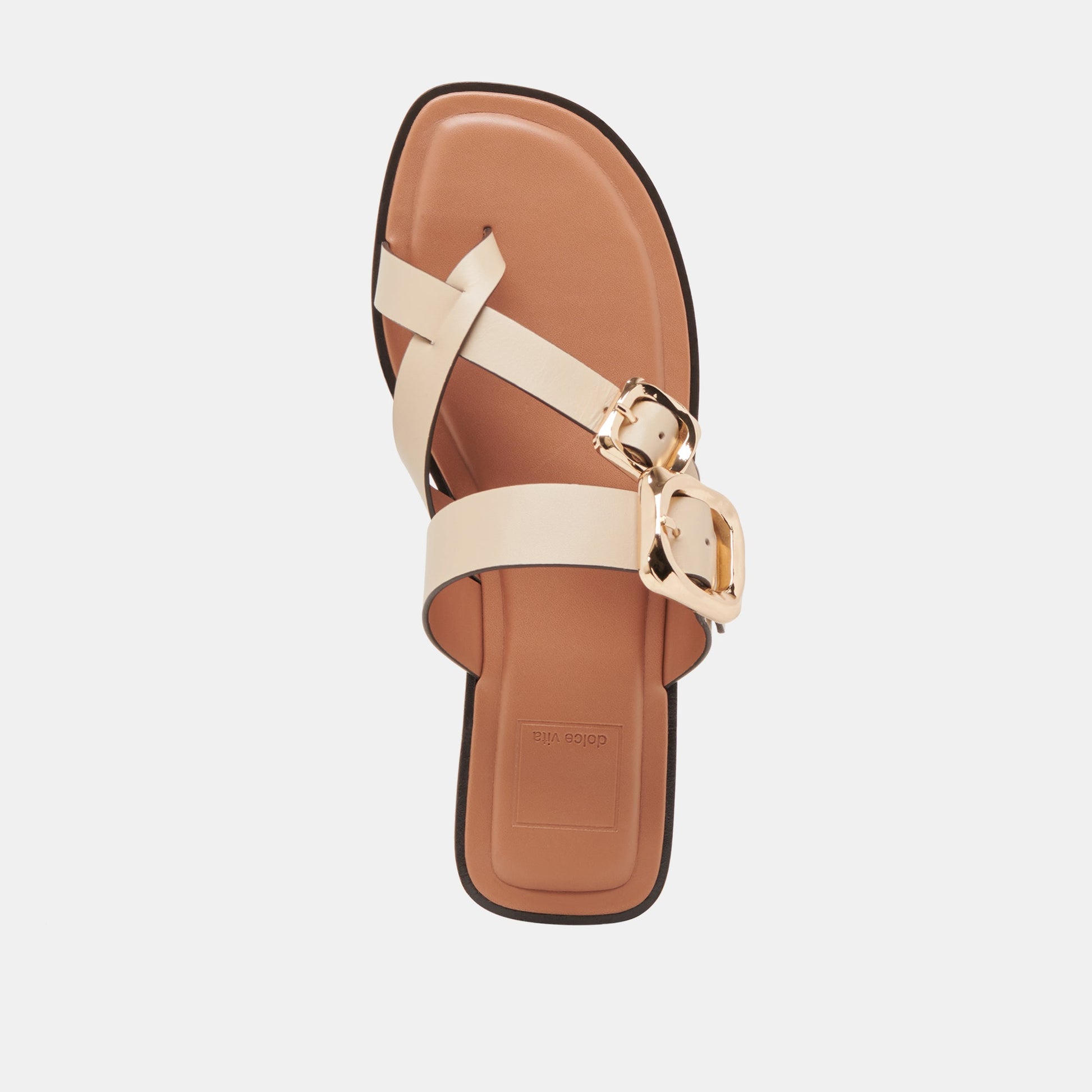 Shore Ivory Leather Sandals Dolce Vita Sale