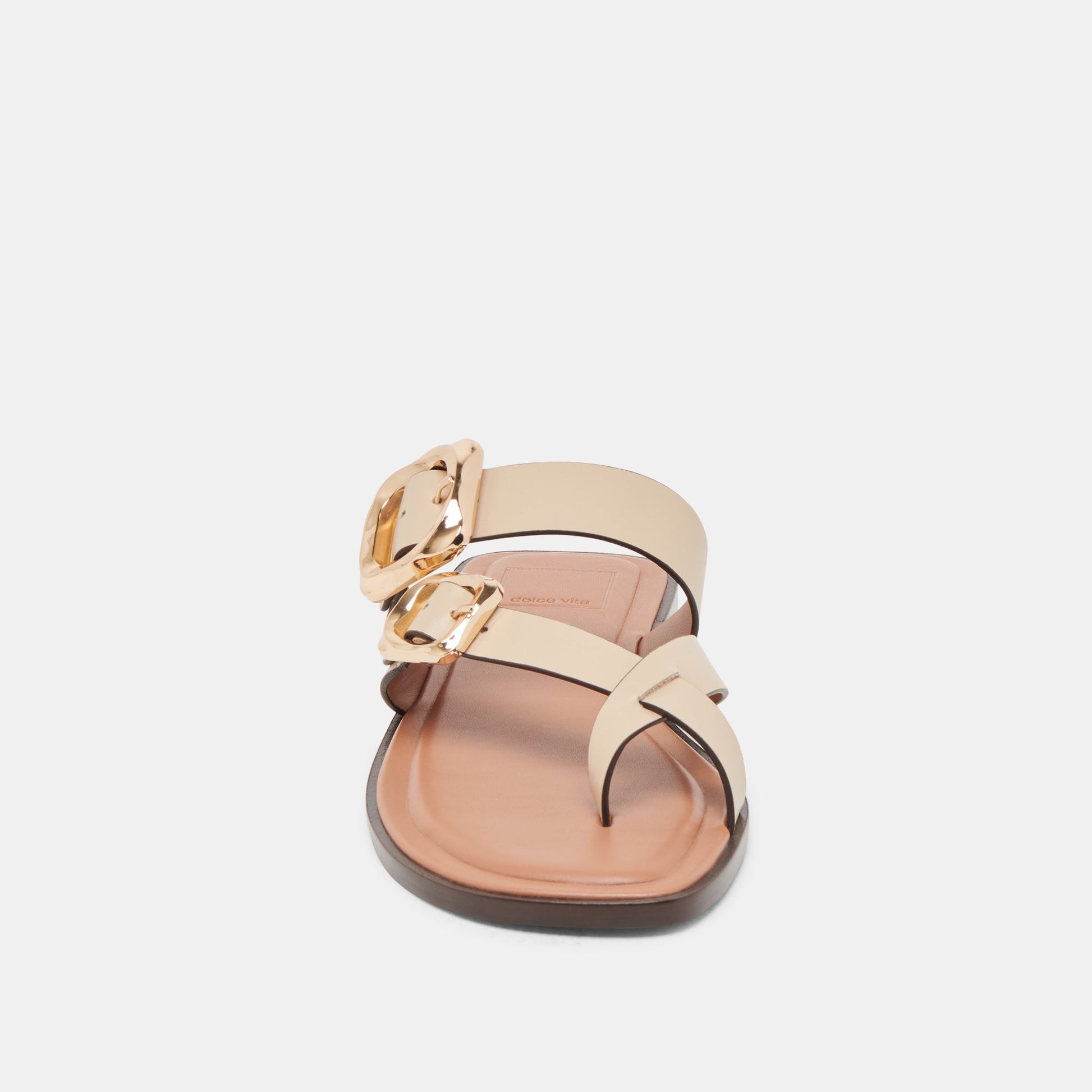 Shore Ivory Leather Sandals Dolce Vita Sale