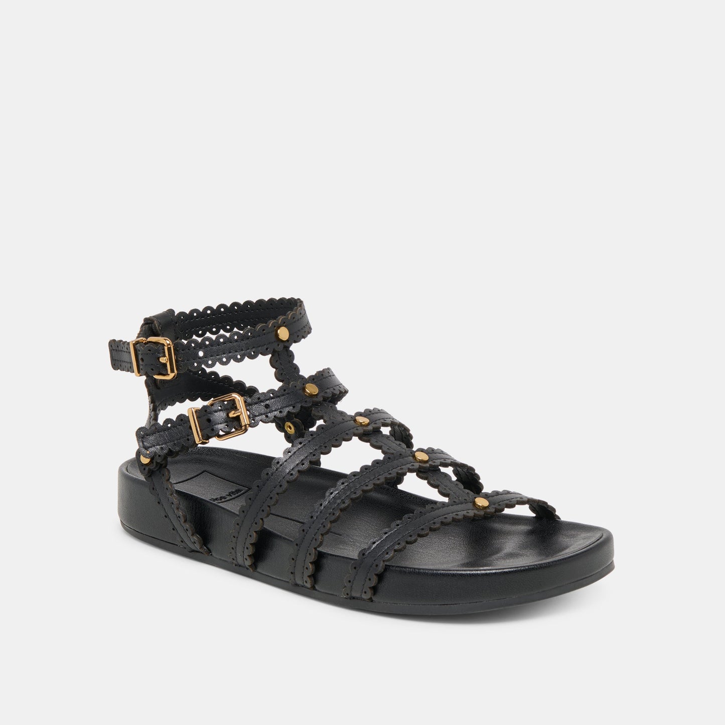 Susana Black Leather Sandals Dolce Vita us