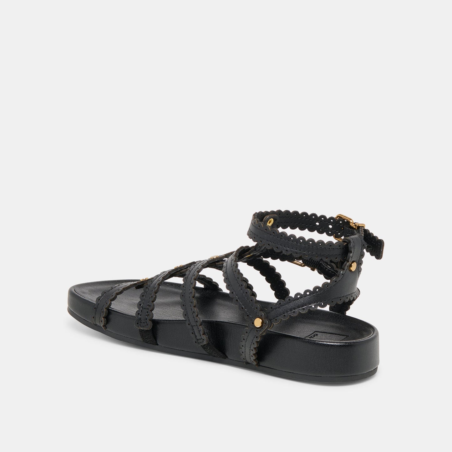 Susana Black Leather Sandals Dolce Vita us