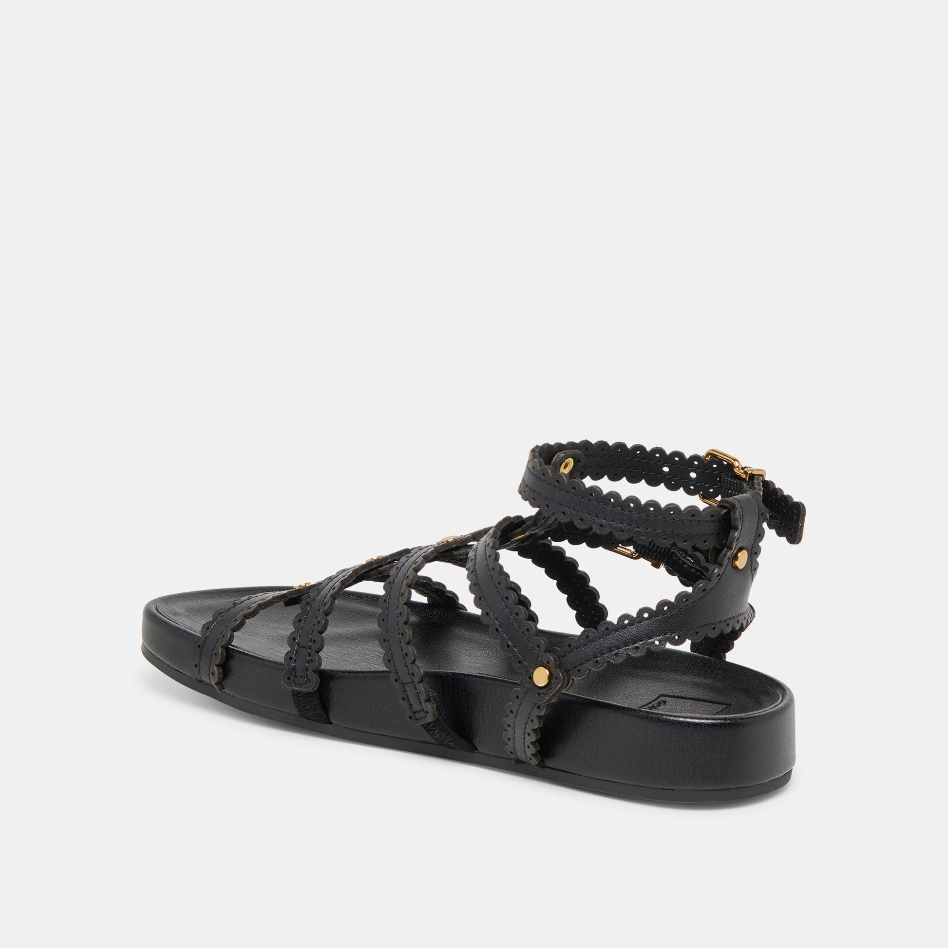 Susana Black Leather Sandals Dolce Vita us