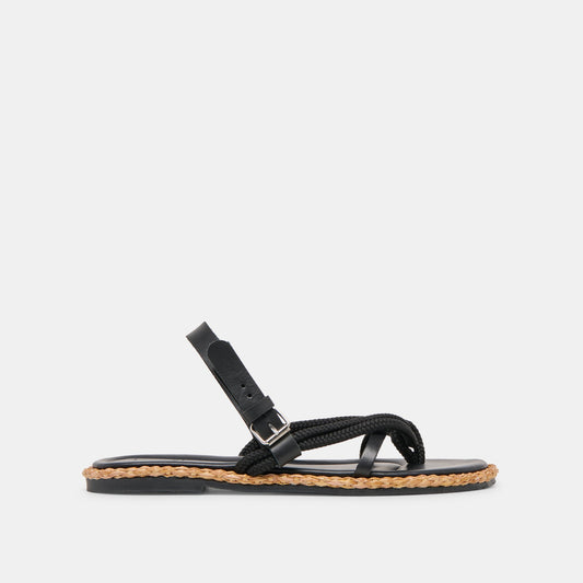 Reed Black Leather Sandals Dolce Vita Online