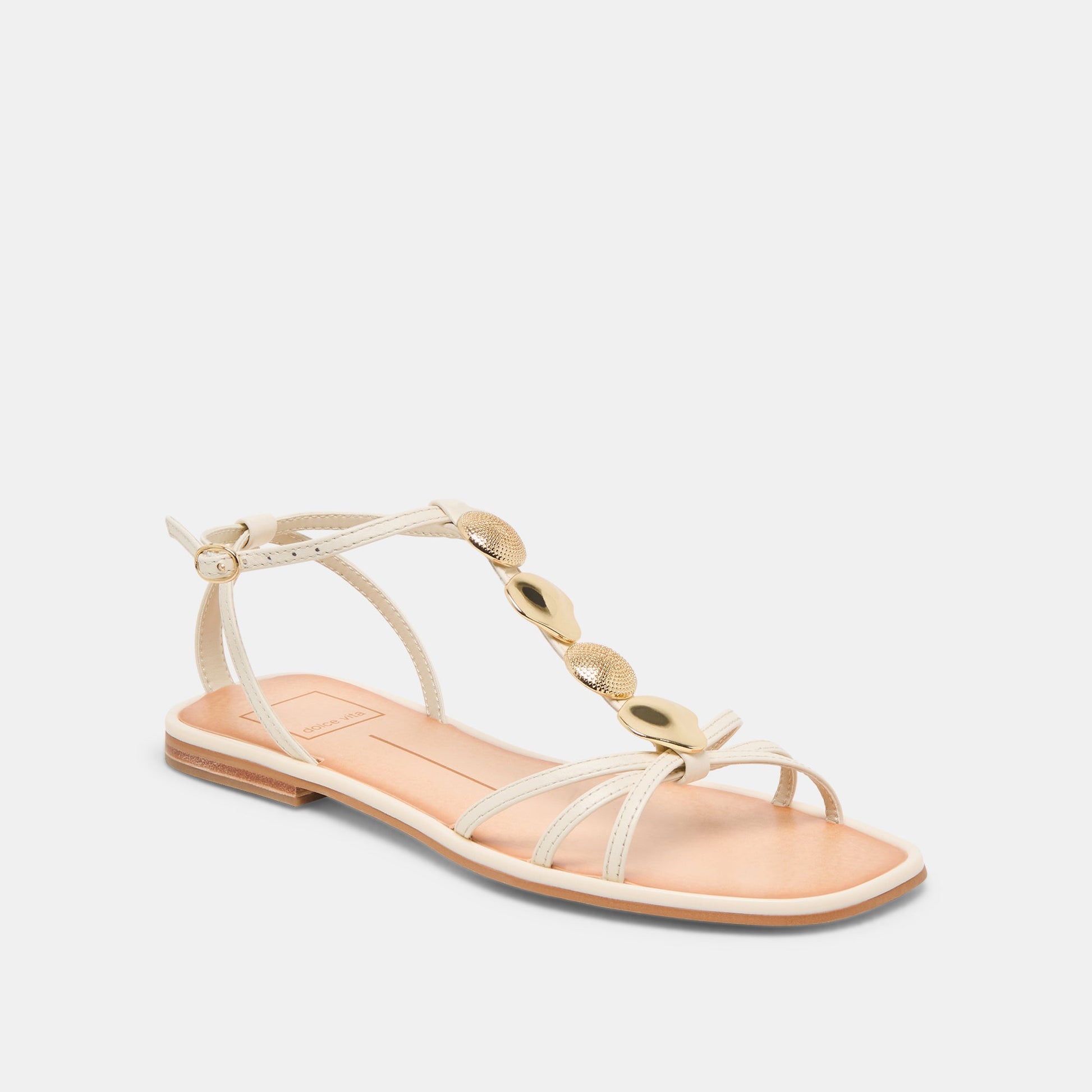 Faun Off White Leather Sandals Dolce Vita Online