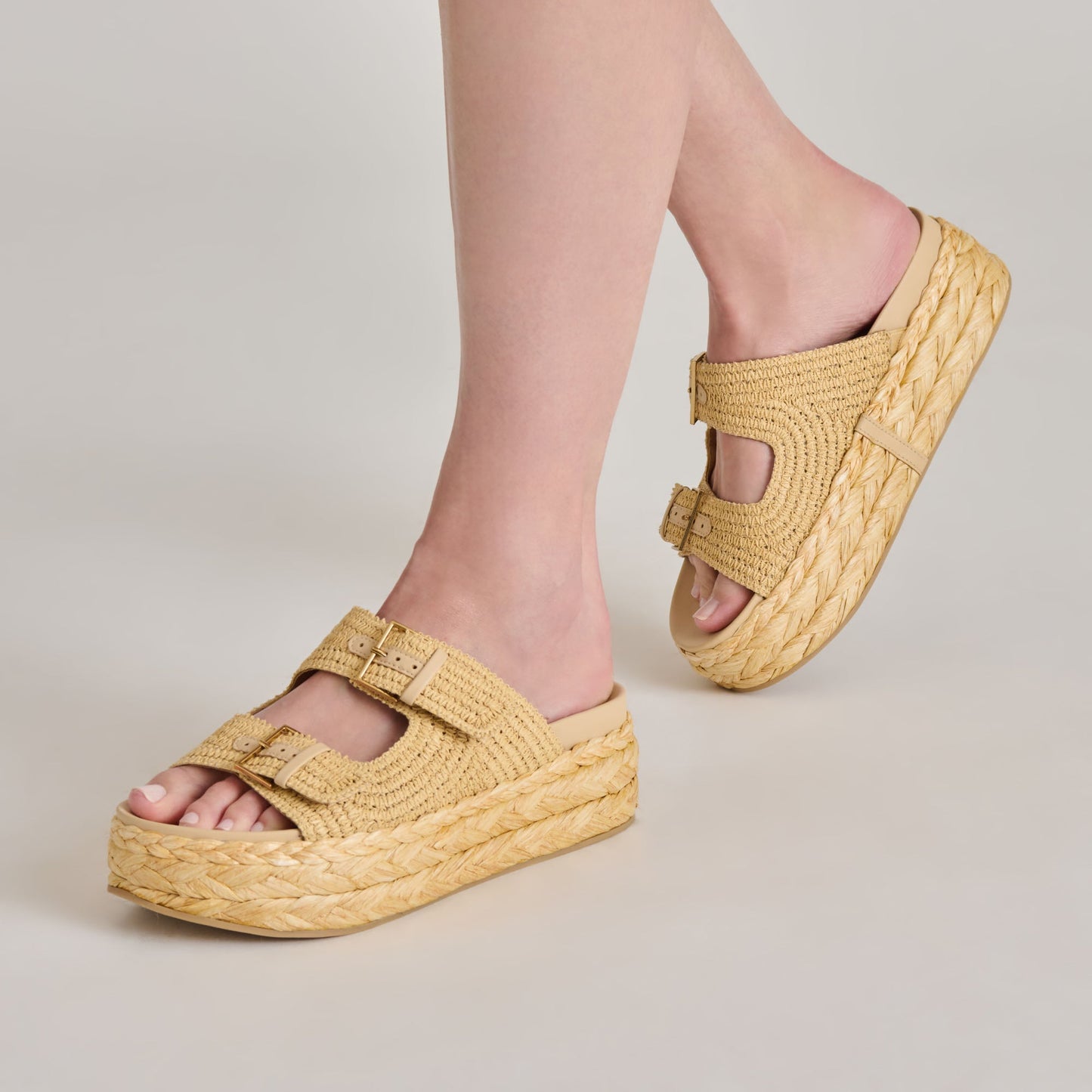 Falyn Lt Natural Woven Raffia Sandals Dolce Vita New