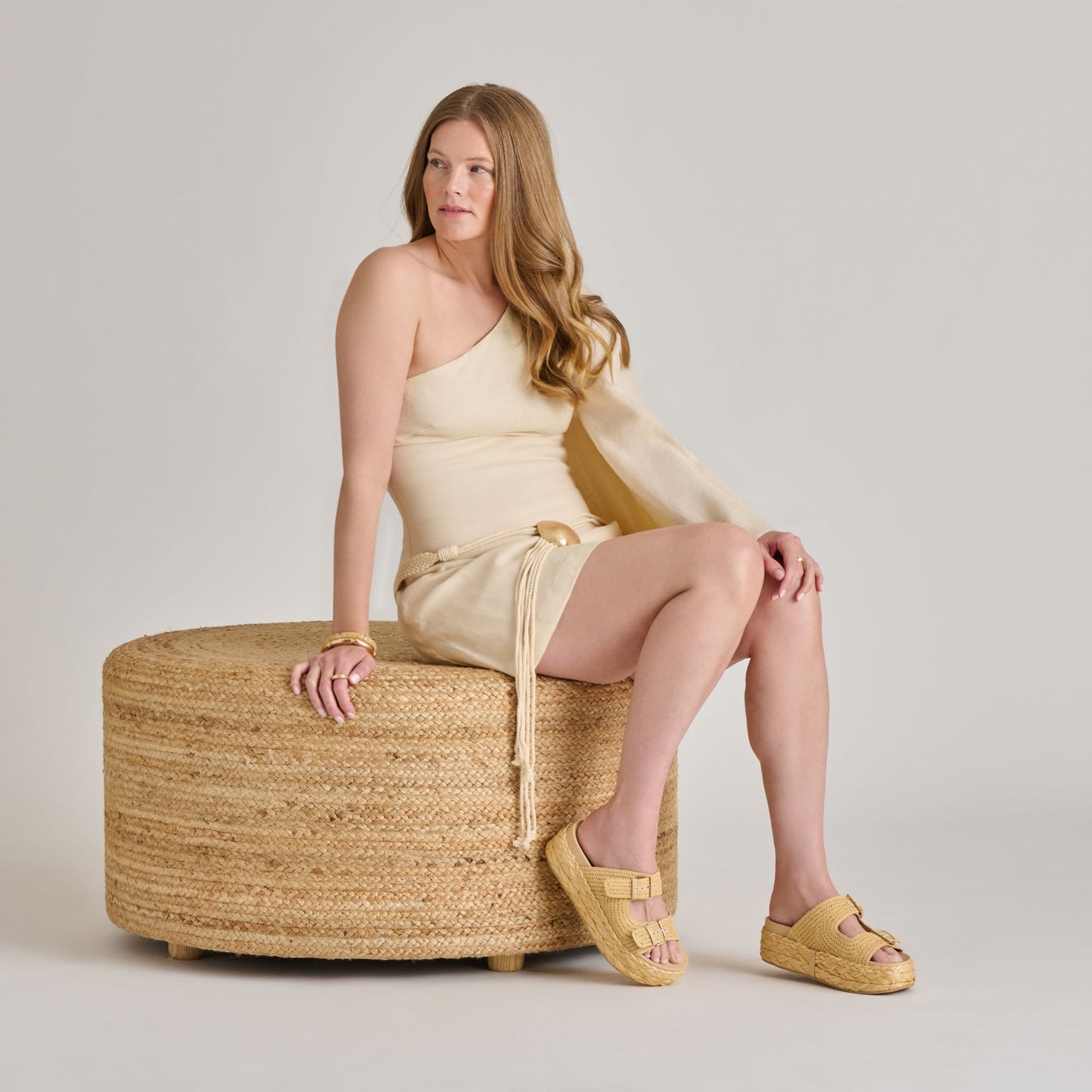 Falyn Lt Natural Woven Raffia Sandals Dolce Vita New