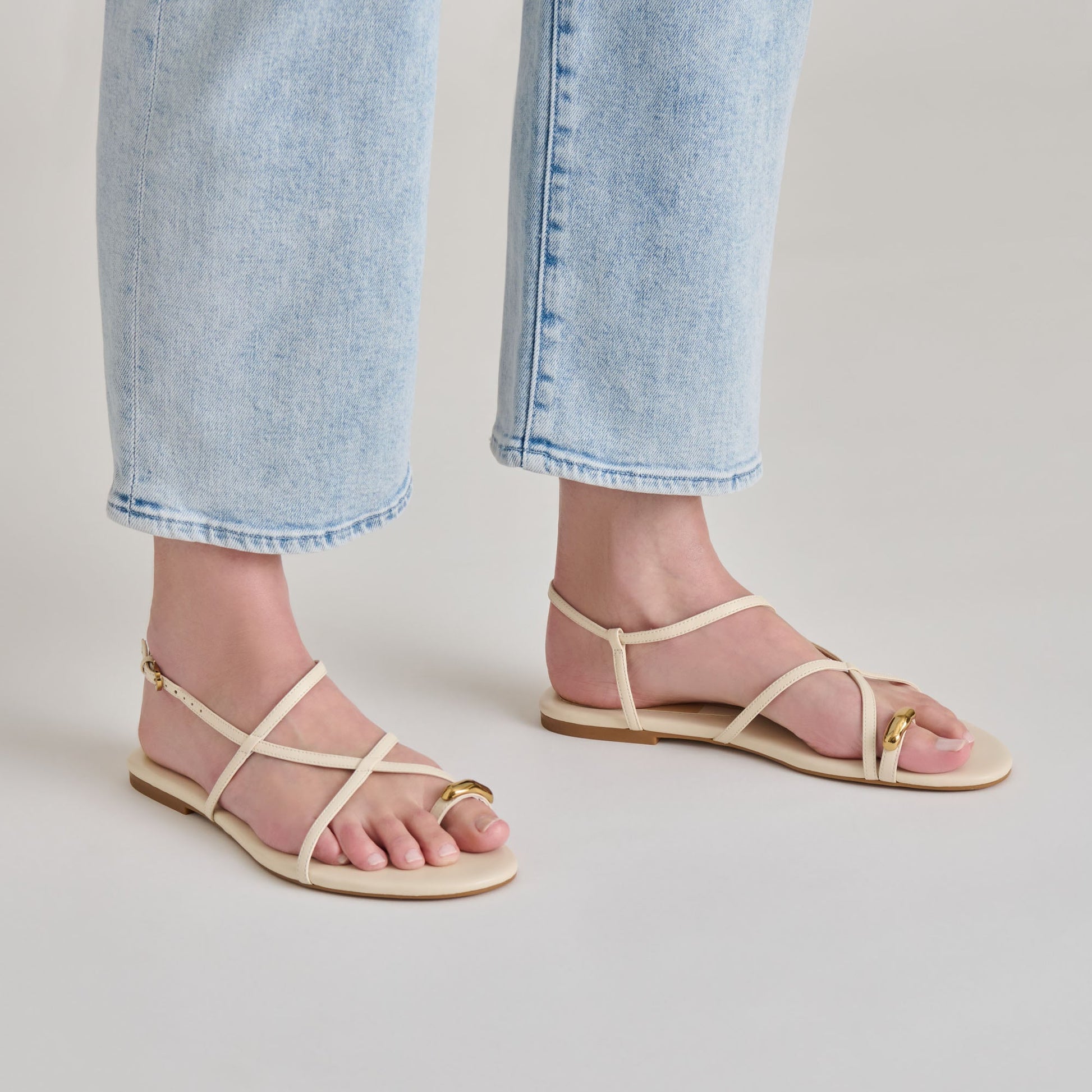 KESHA SANDALS BONE LEATHER
 – Dolce Vita Dolce Vita Discount