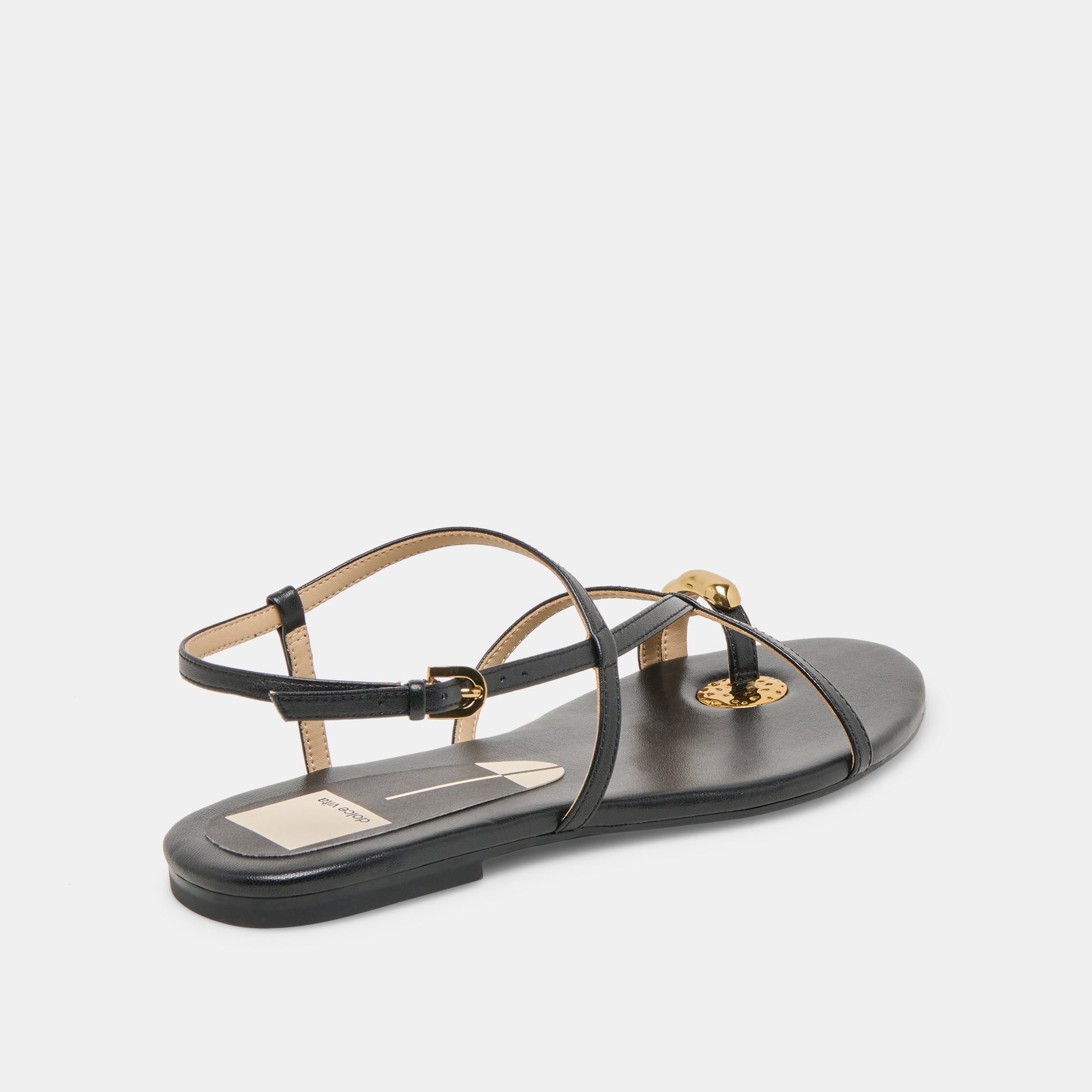 KESHA SANDALS BLACK LEATHER
 – Dolce Vita Dolce Vita New