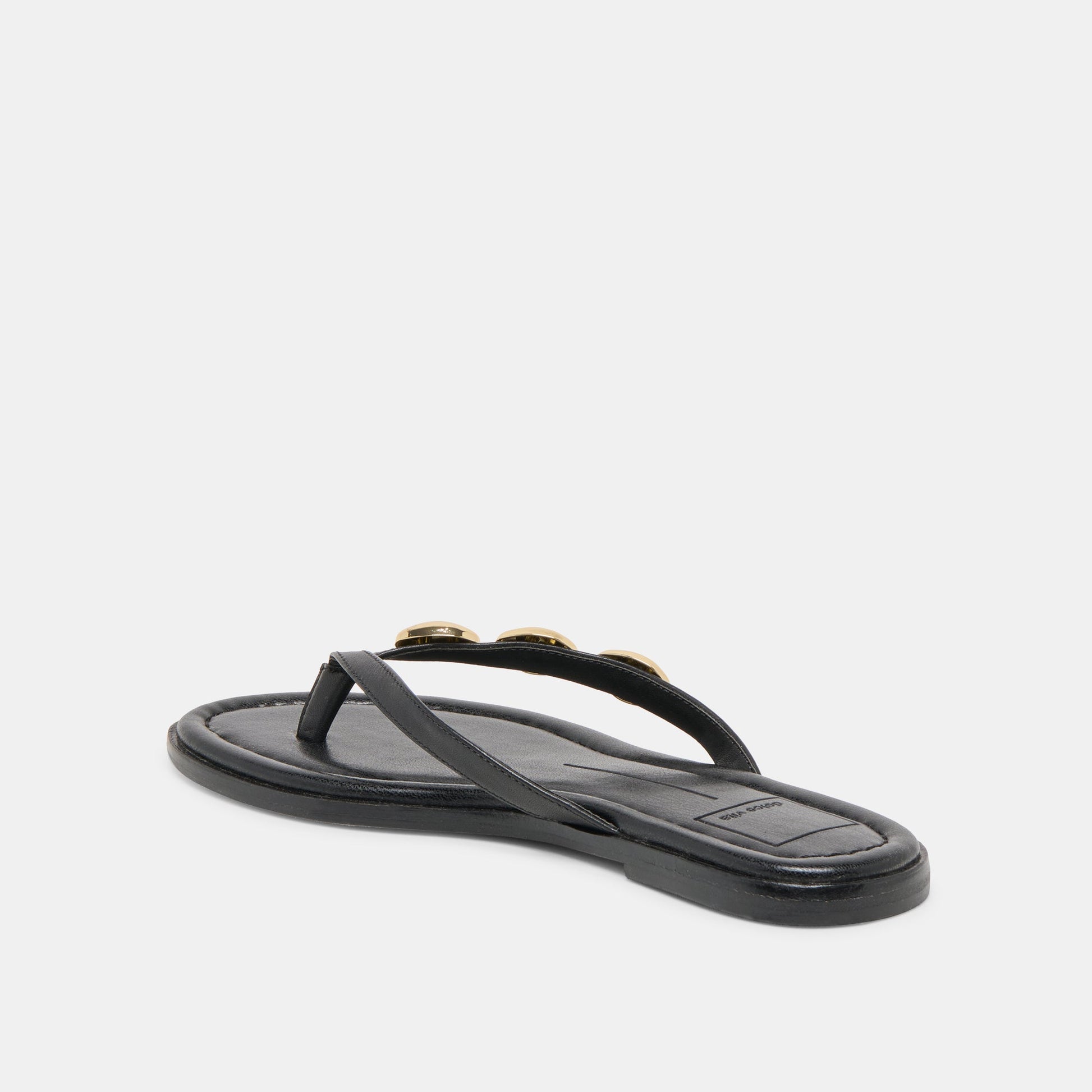 Juny Black Leather Sandals Dolce Vita Outlet