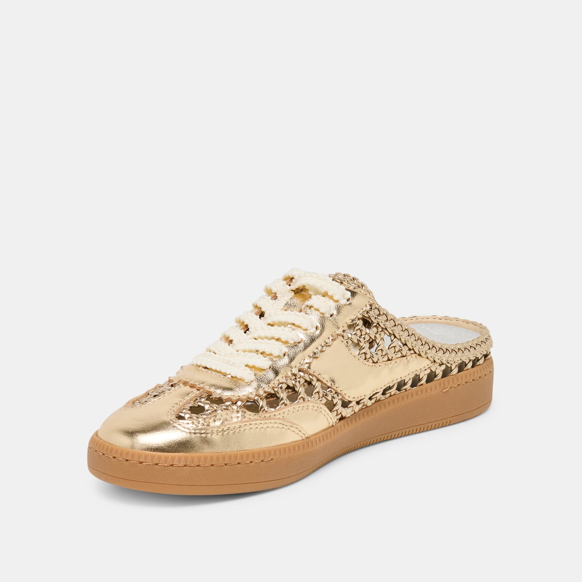 Notice Slide Gold Woven Stella Sneakers Dolce Vita Discount