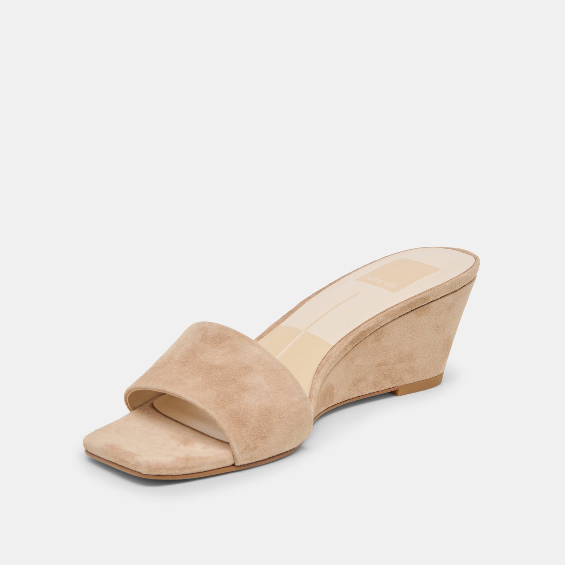 Qaily Camel Suede Wedges Dolce Vita Sale