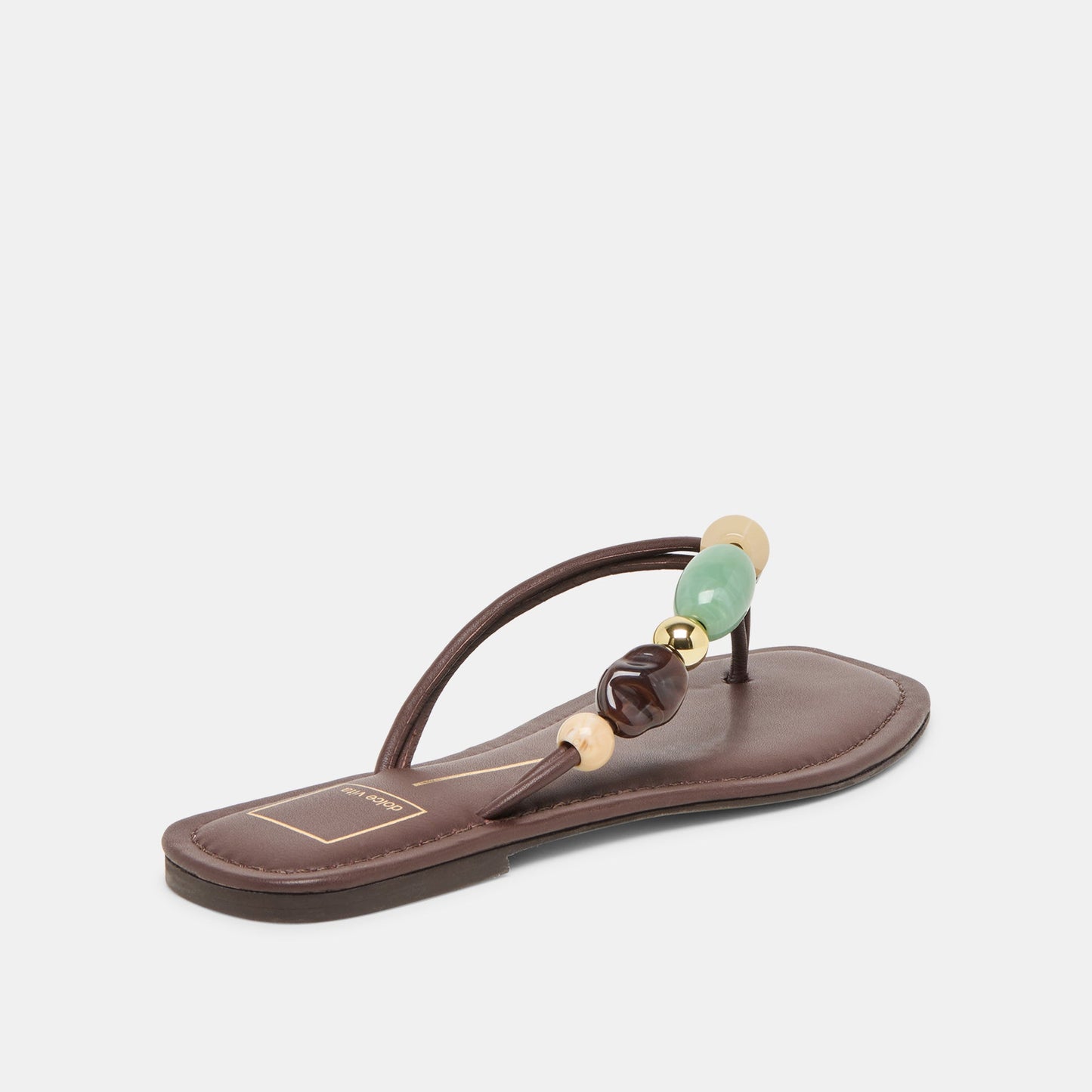 Cely Dk Brown Leather Sandals Dolce Vita us