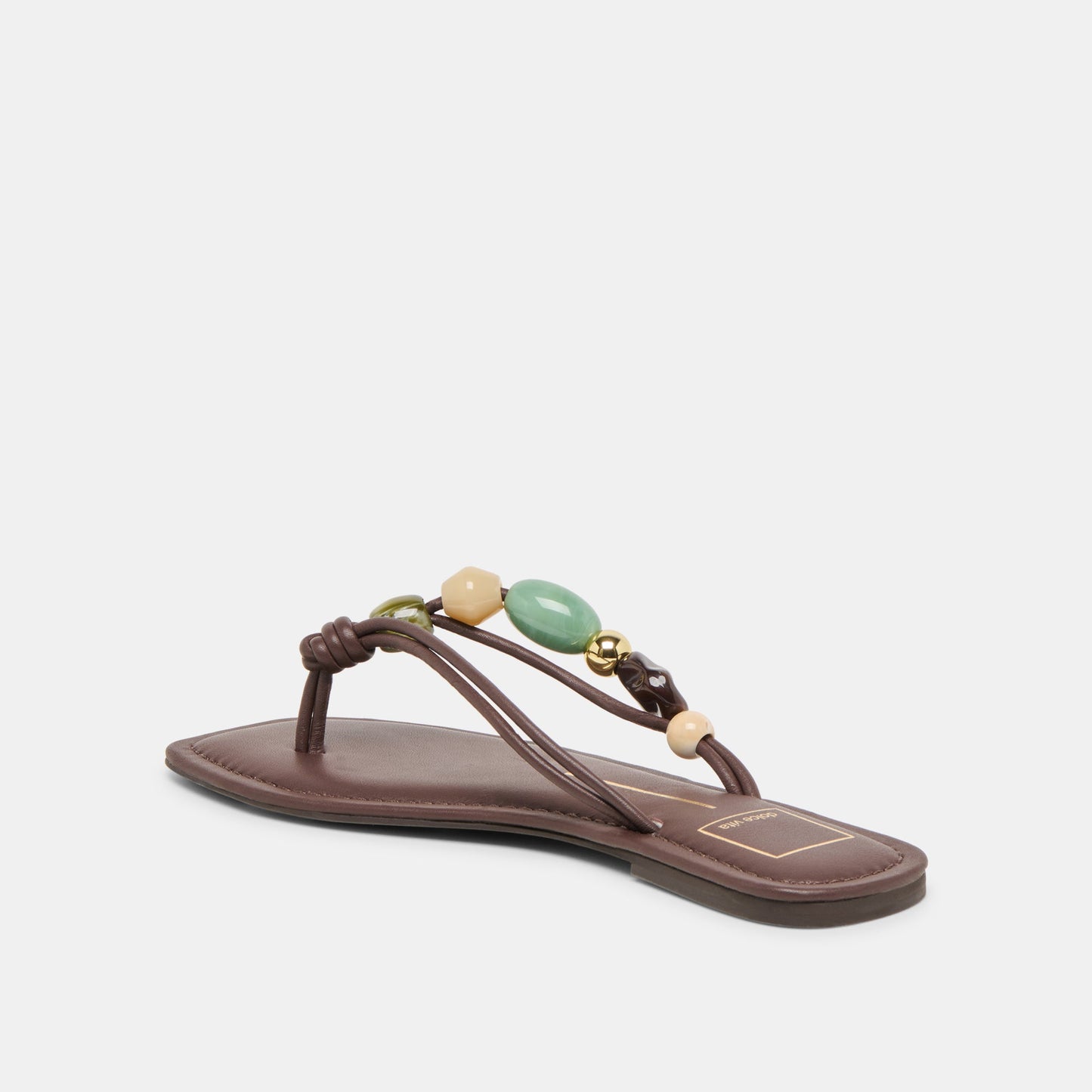 Cely Dk Brown Leather Sandals Dolce Vita us
