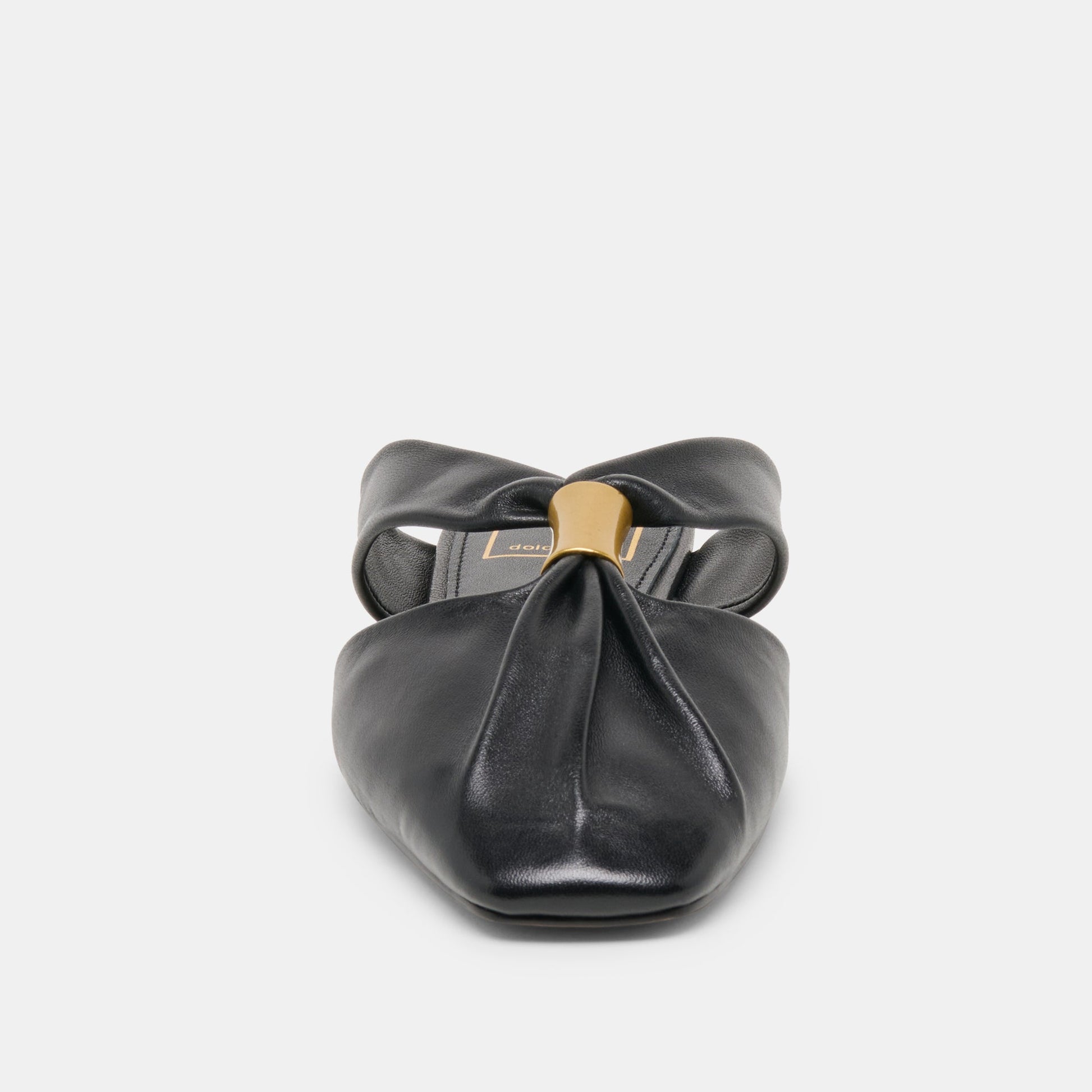 Franey Black Leather Flats Dolce Vita New