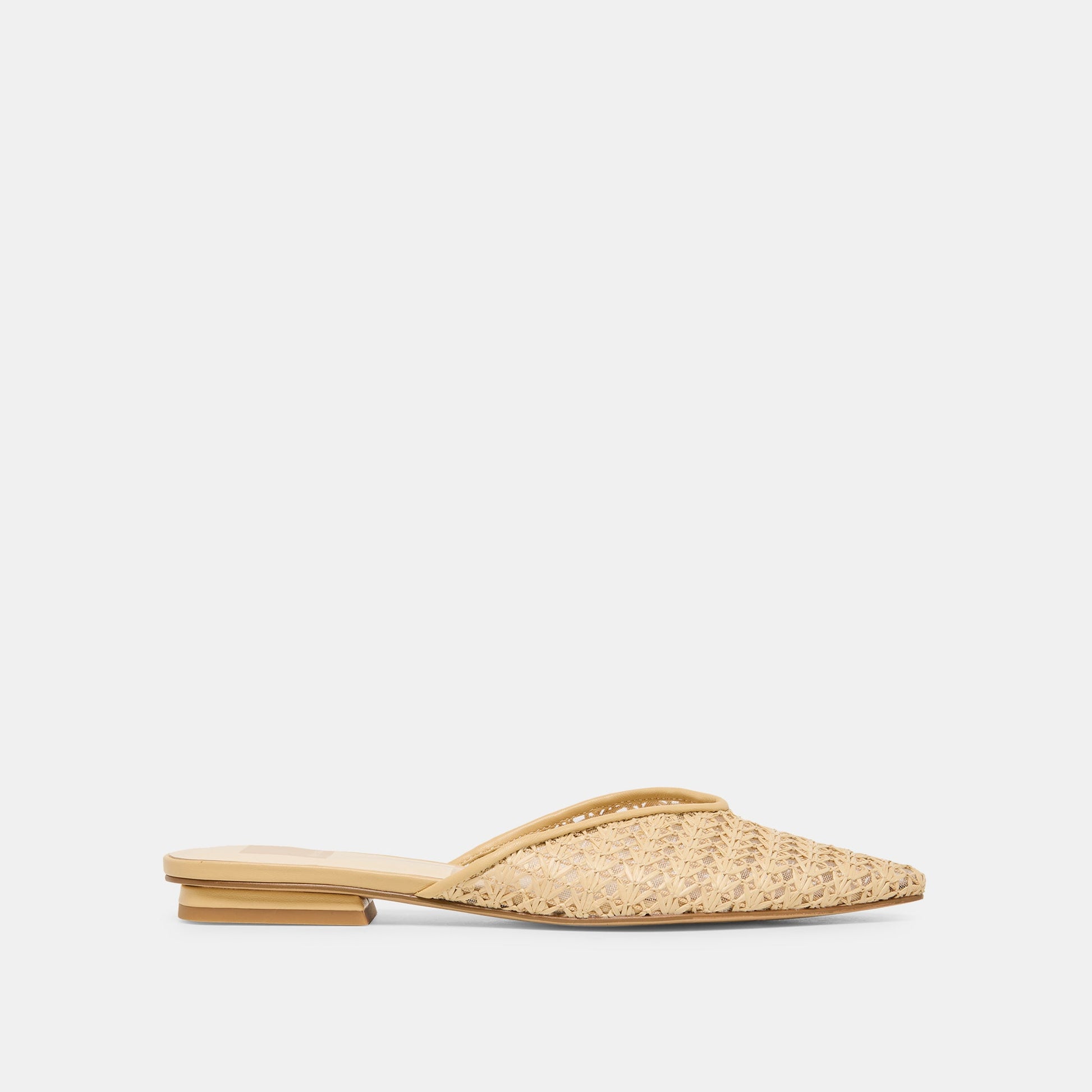 Elm Natural Cross Hatch Raffia Flats Dolce Vita On sale