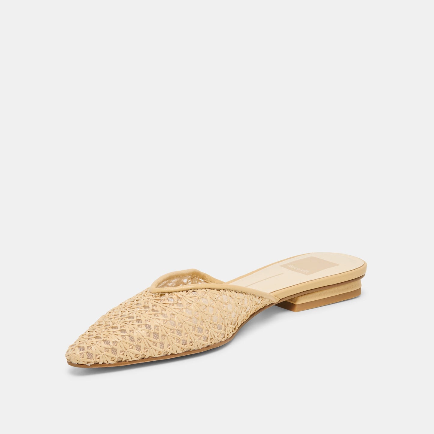 Elm Natural Cross Hatch Raffia Flats Dolce Vita On sale