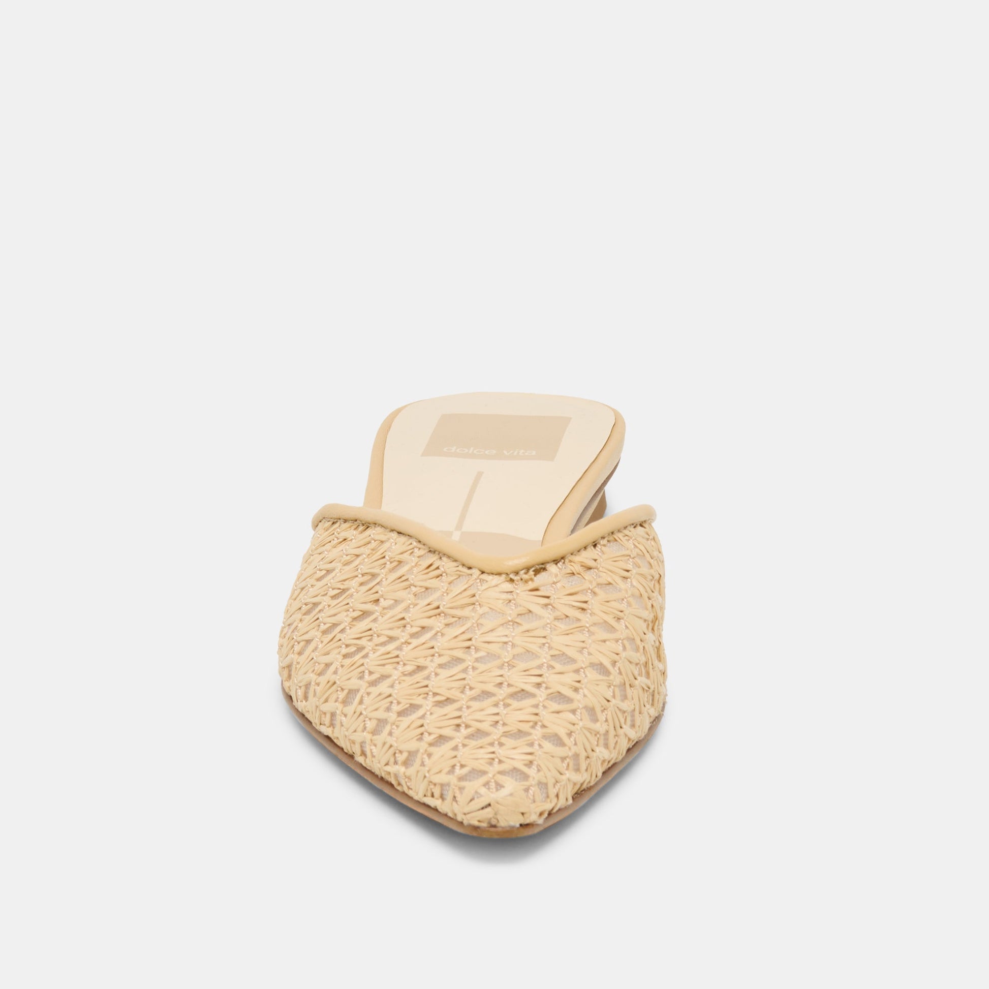Elm Natural Cross Hatch Raffia Flats Dolce Vita On sale