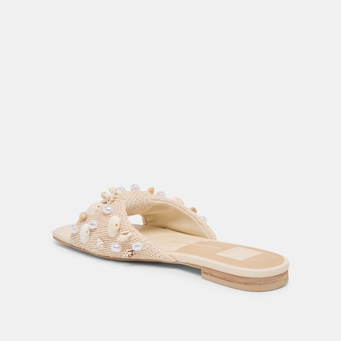 Lizza Oatmeal Beaded Raffia Sandals Dolce Vita Outlet
