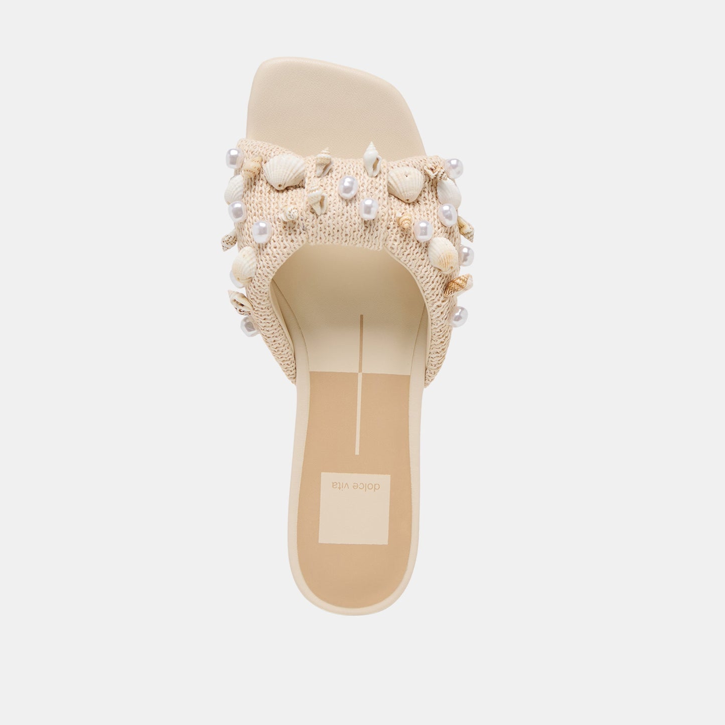 Lizza Oatmeal Beaded Raffia Sandals Dolce Vita Outlet