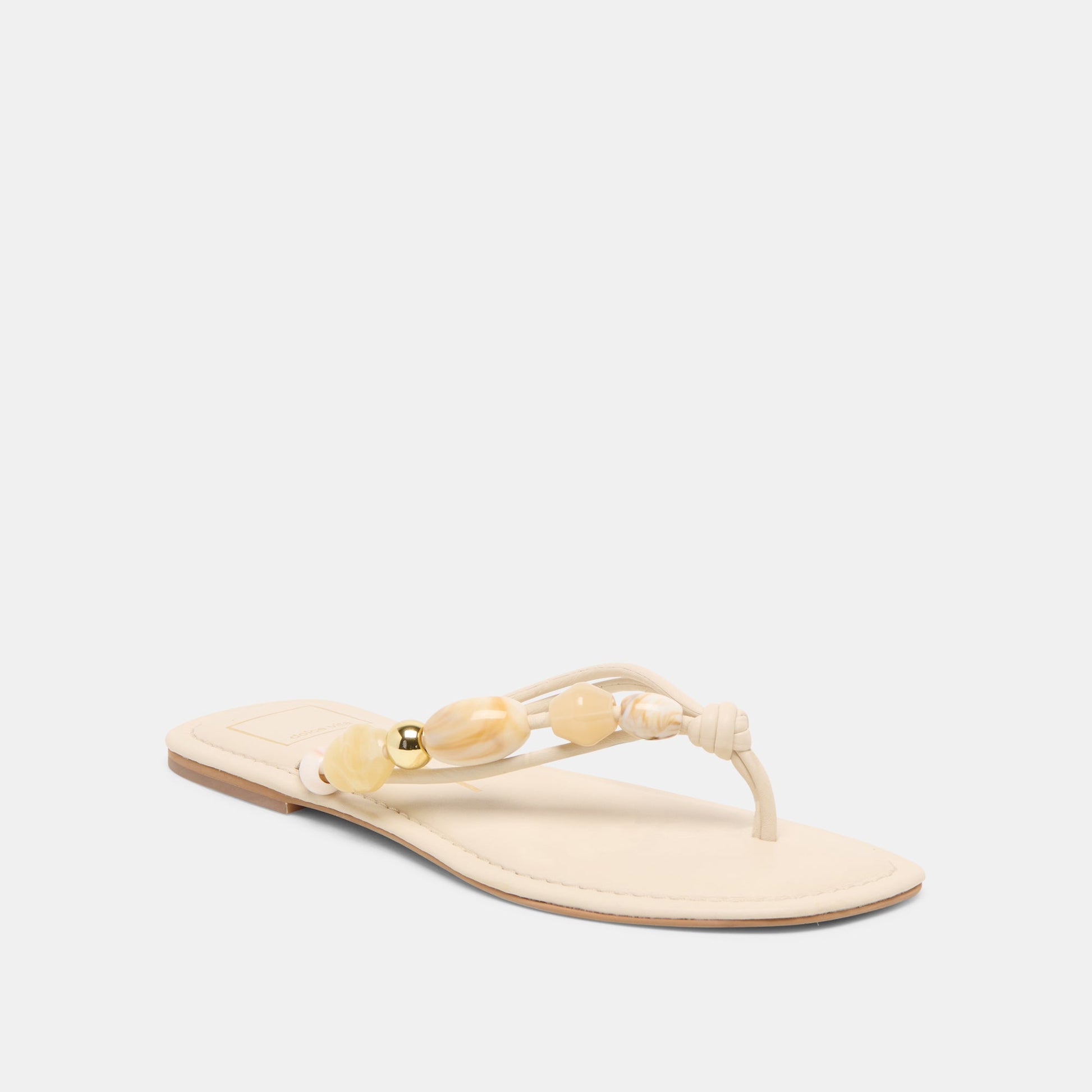 Cely Ivory Leather Sandals Dolce Vita For sale