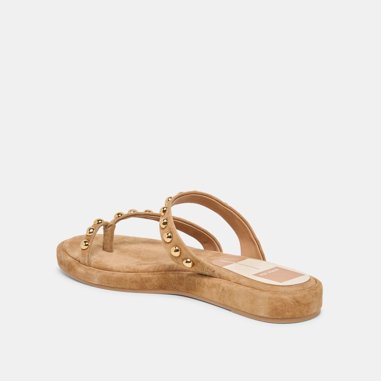 Amary Stud Lt Brown Suede Sandals Dolce Vita For sale