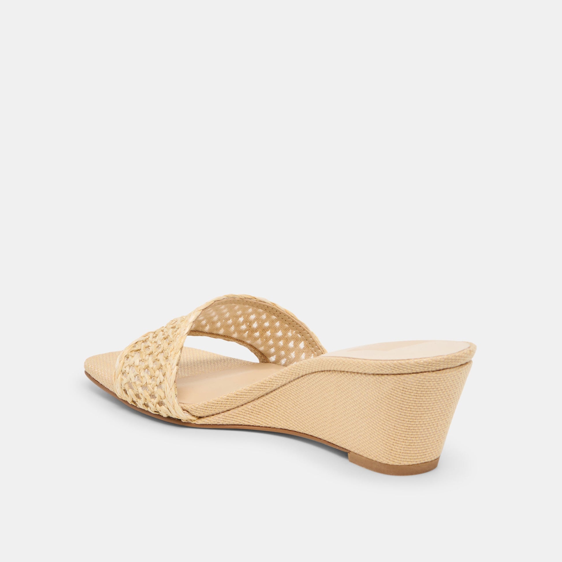 Qaily Lt Natural Raffia Wedges Dolce Vita us