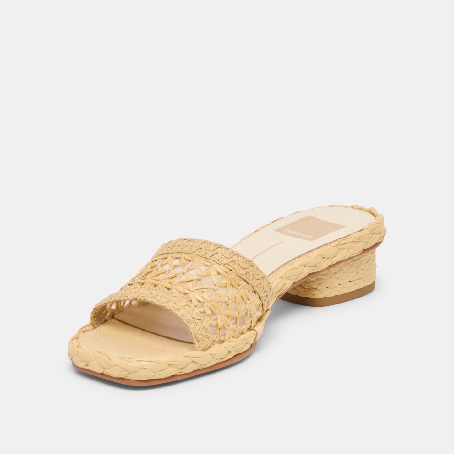 Dixi Wide Lt Natural Cross Hatch Raffia Sandals Dolce Vita Sale