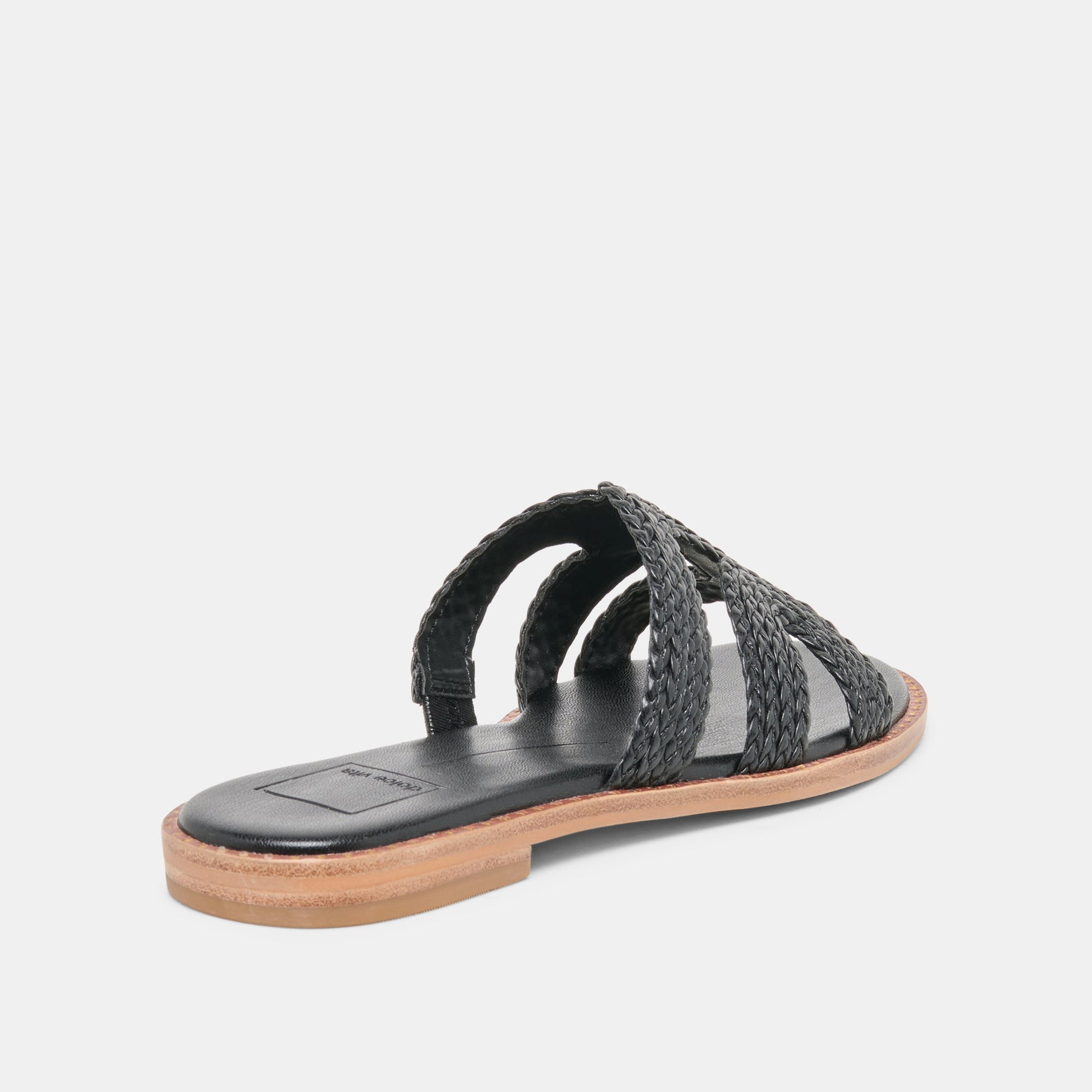 EMON Black Stella Slide Open-Toe Sandals Dolce Vita New