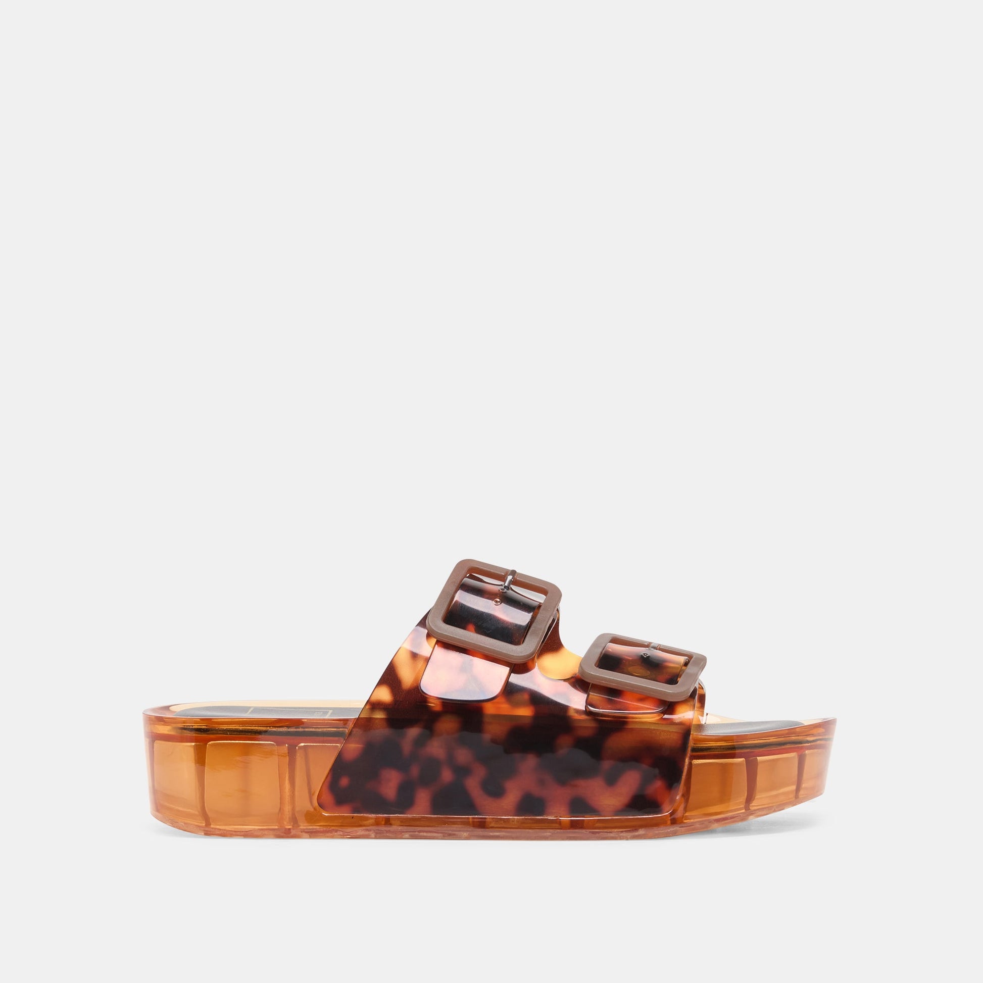 JULIO X Tortoise Vinyl Jelly Platform Sandals Dolce Vita Sale