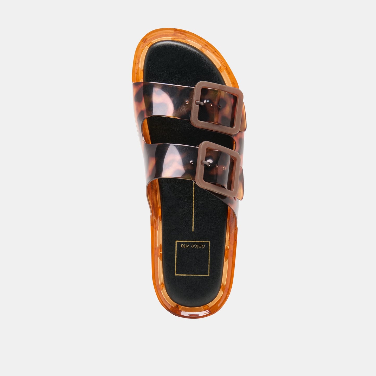 JULIO X Tortoise Vinyl Jelly Platform Sandals Dolce Vita Sale
