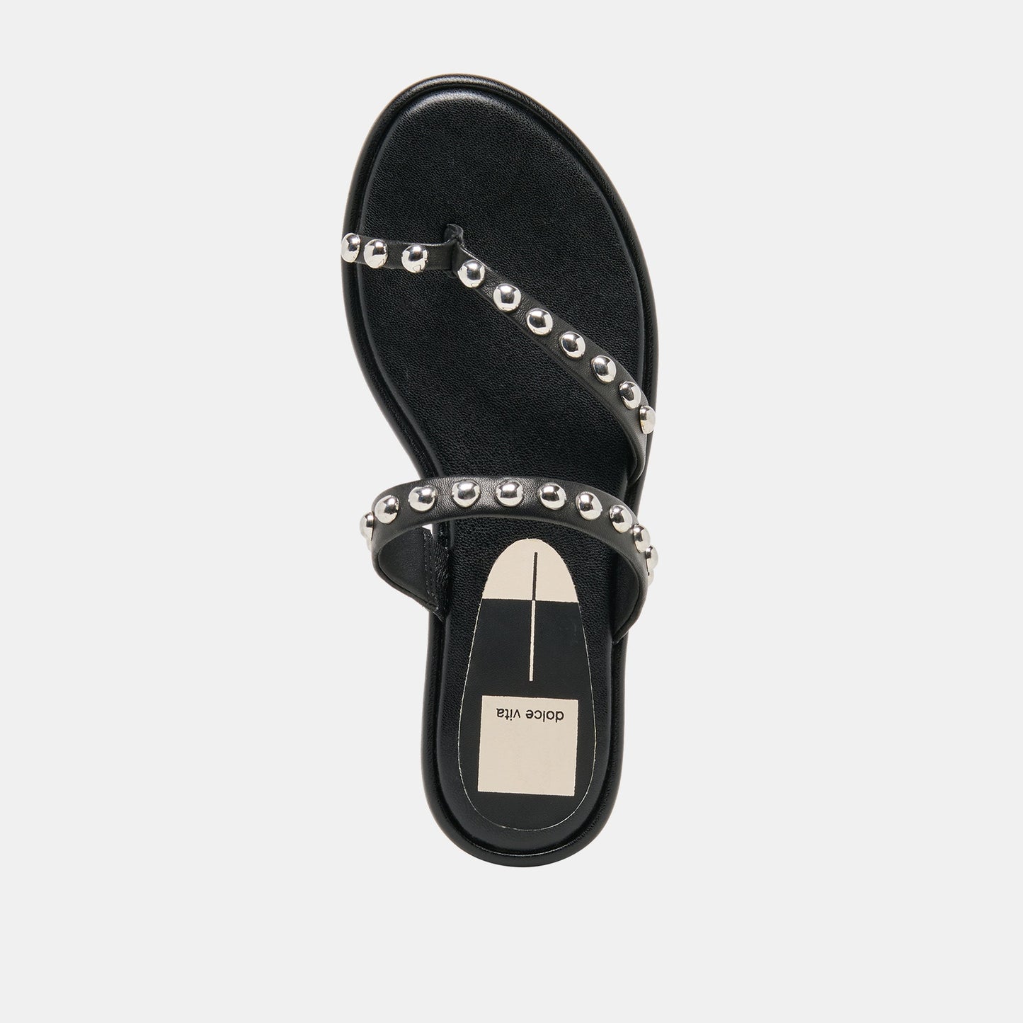 Amary Stud Black Leather Sandals Dolce Vita On sale